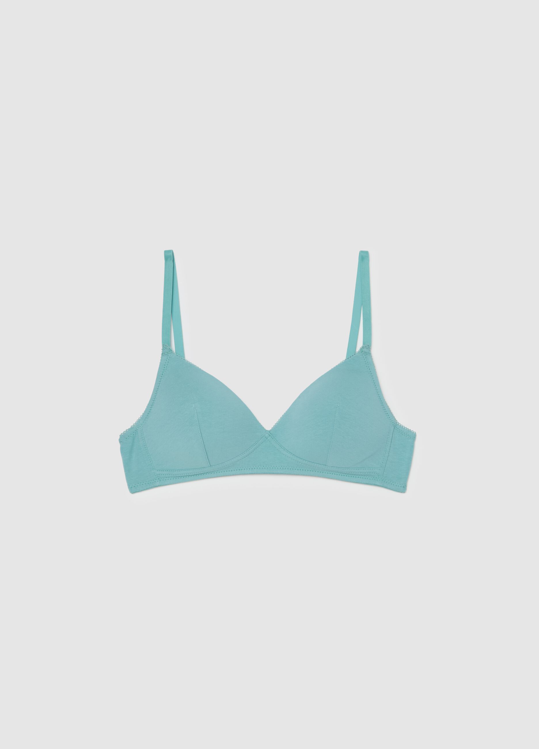 The Triangle semi-padded bra