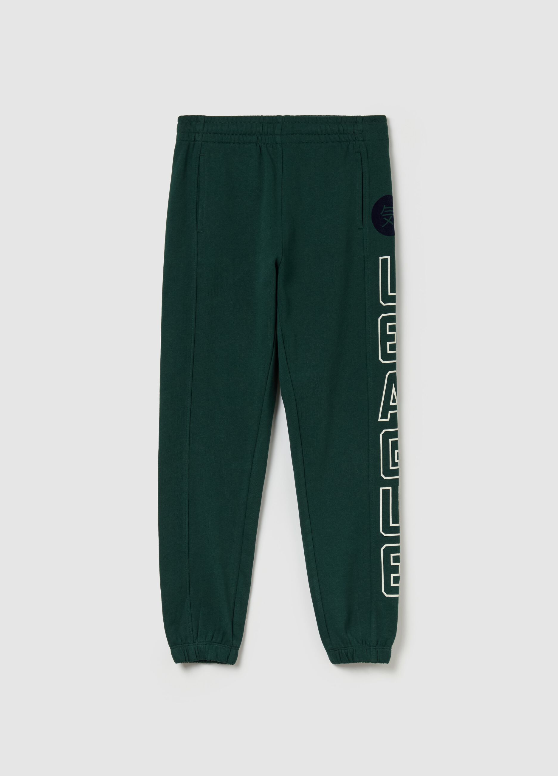 Joggers in felpa con stampa