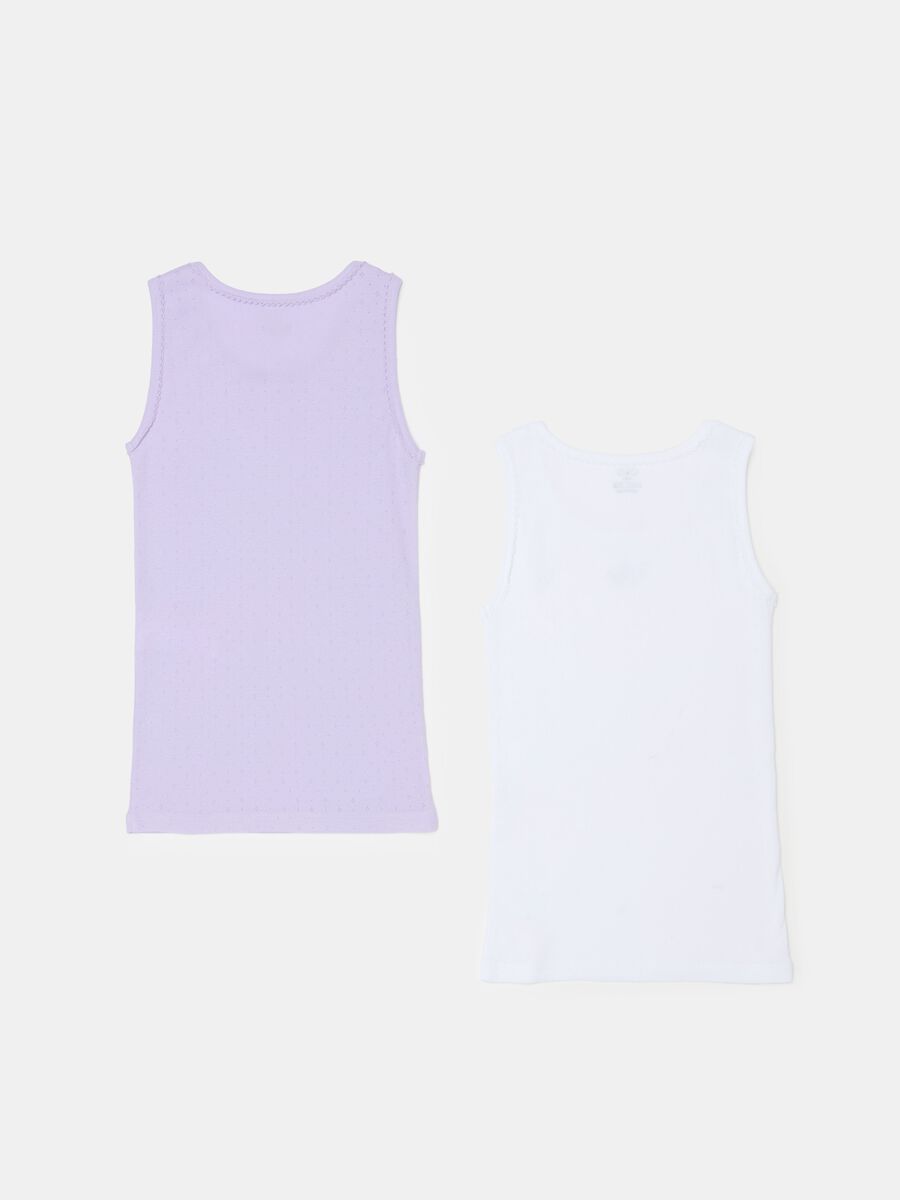 Two-pack organic cotton vests with print_1