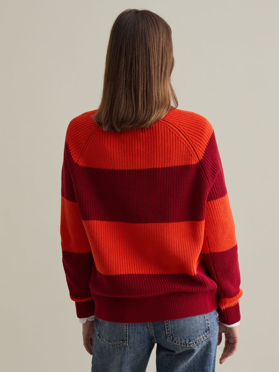 Striped pullover with raglan sleeves_2