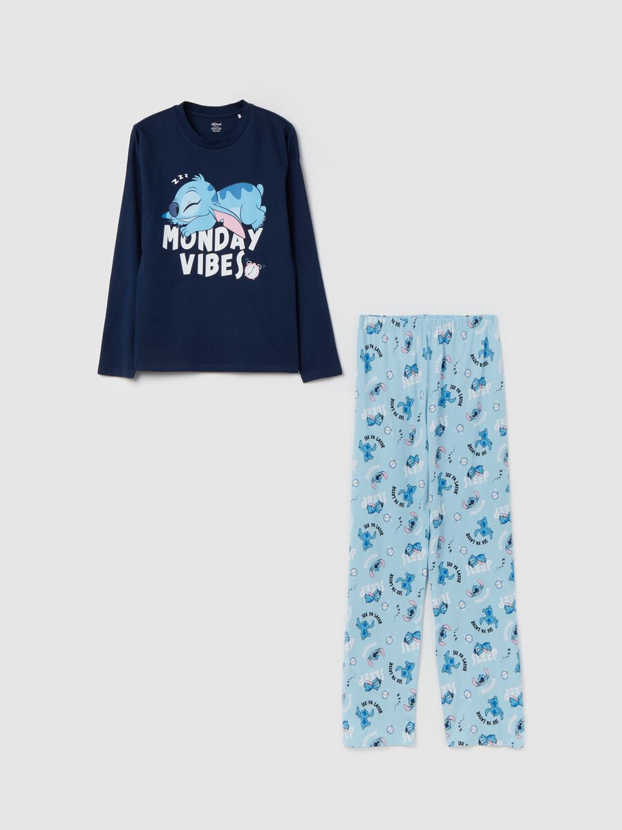 Organic cotton pyjamas with Stitch print_0