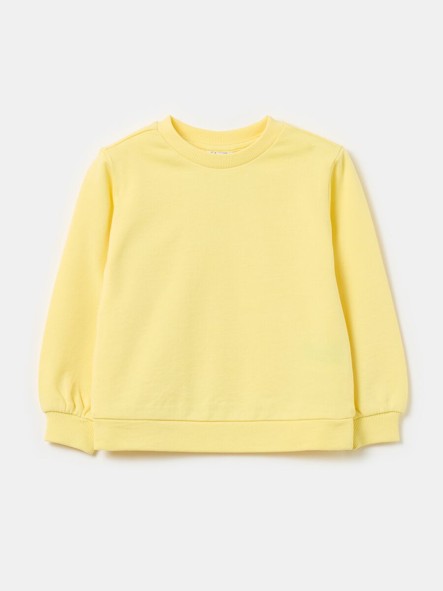 Solid colour sweatshirt in French terry_0