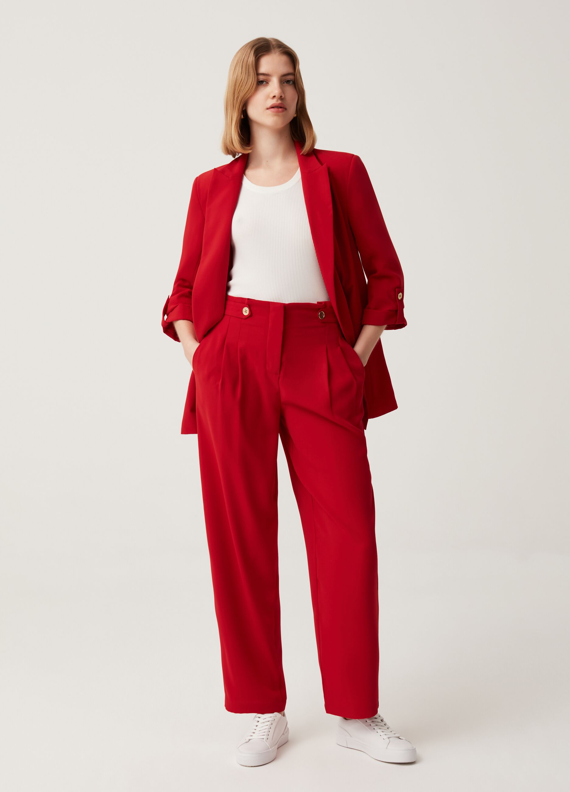 Zara  MIDRISE TROUSERS WITH DARTS on Designer Wardrobe