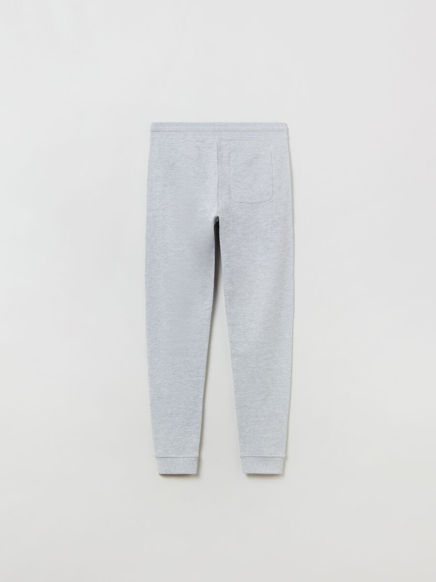 Grand&Hills plush joggers with drawstring and print_1