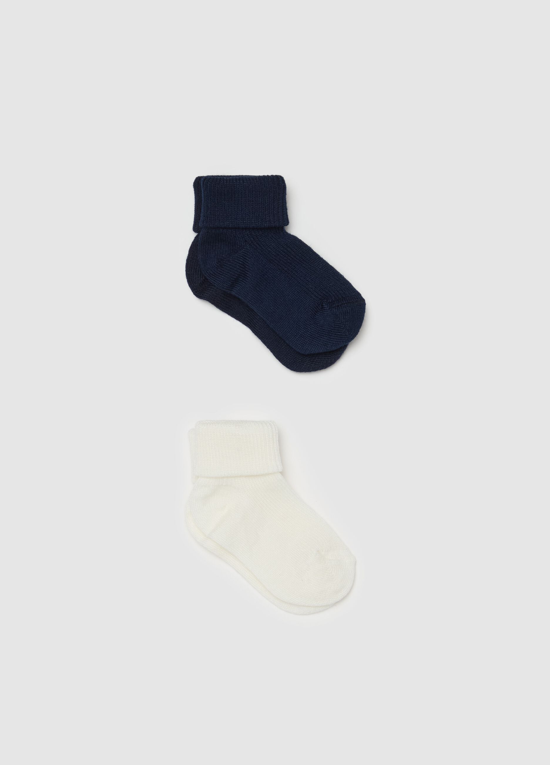 Two-pack socks in bamboo viscose