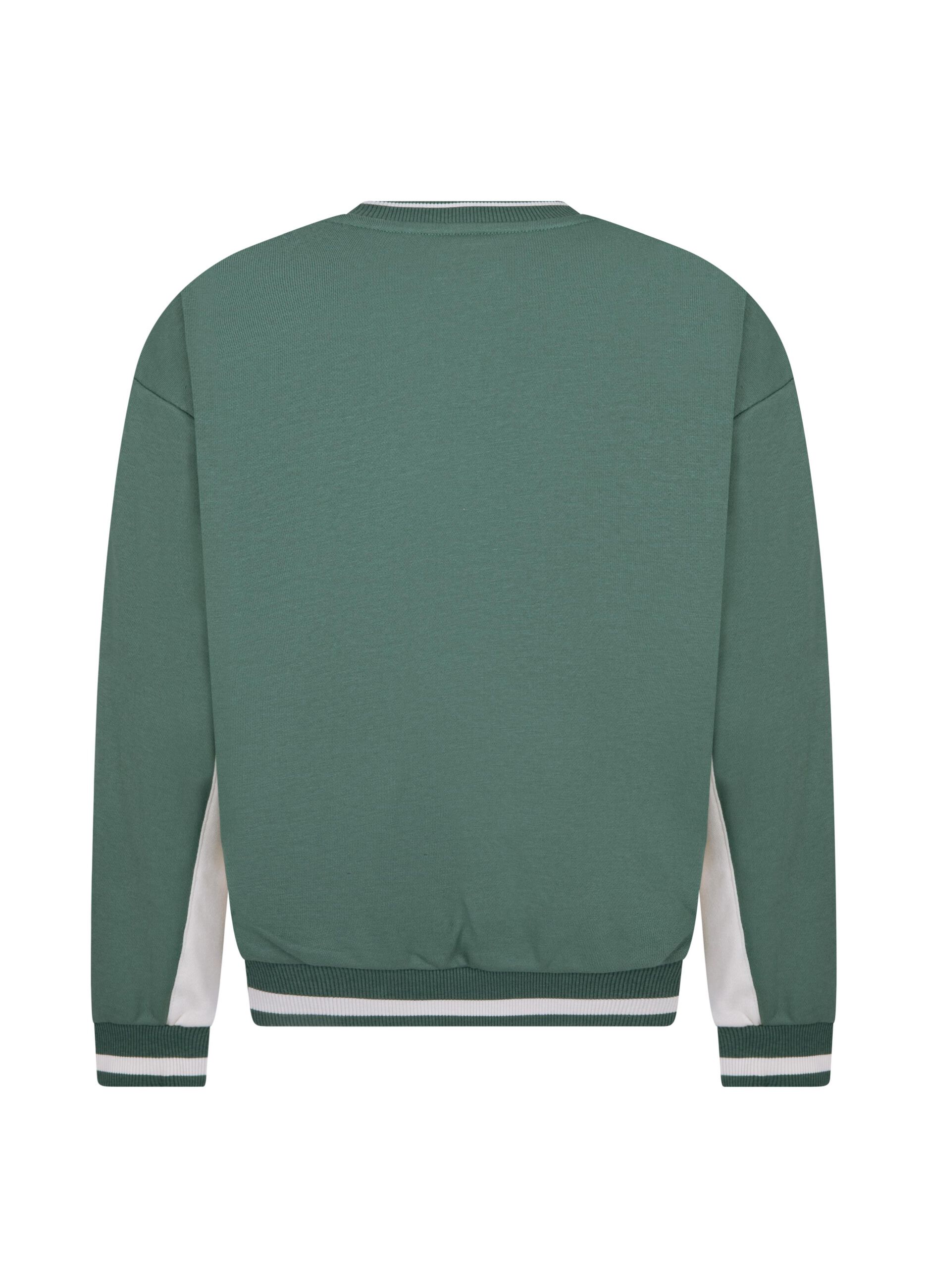 Sweatshirt with round neck and Club logo print