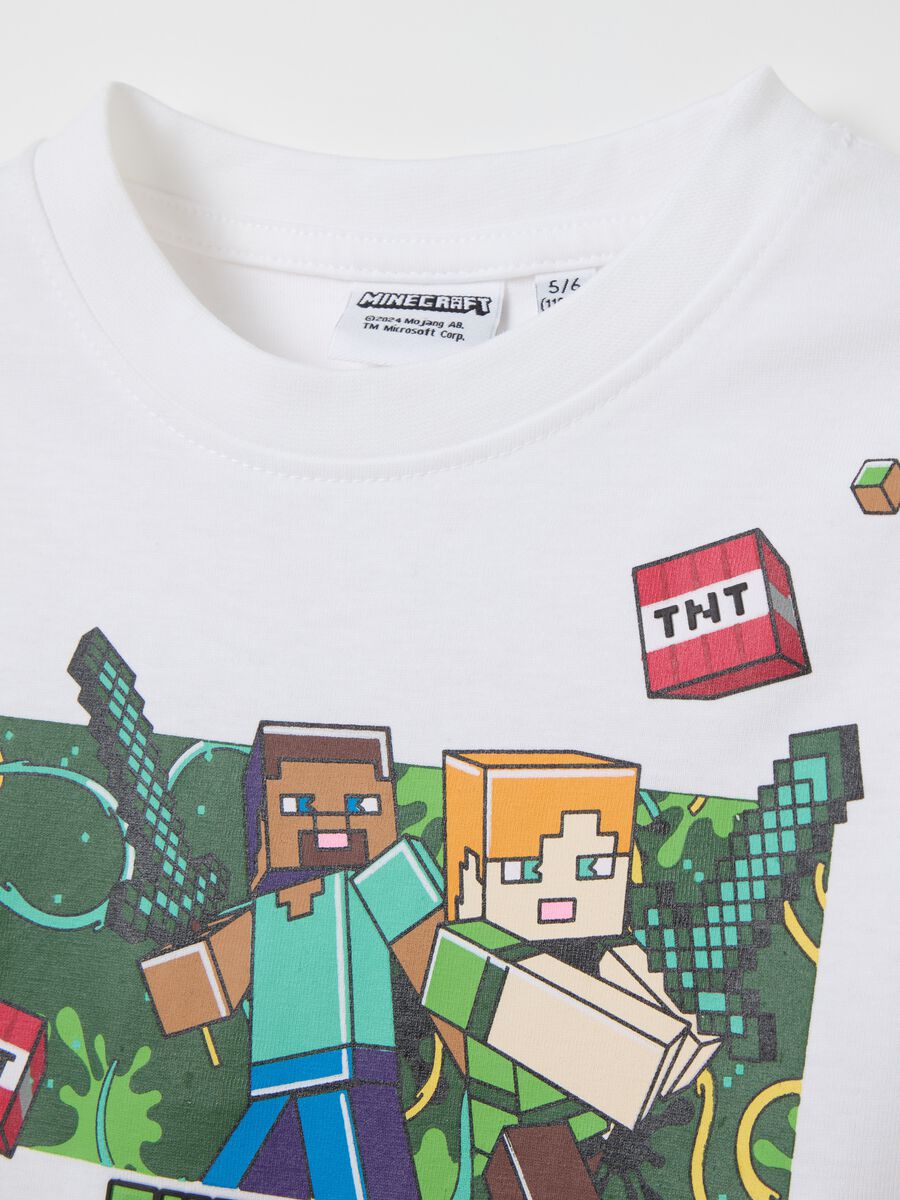 Cotton T-shirt with Minecraft print_2