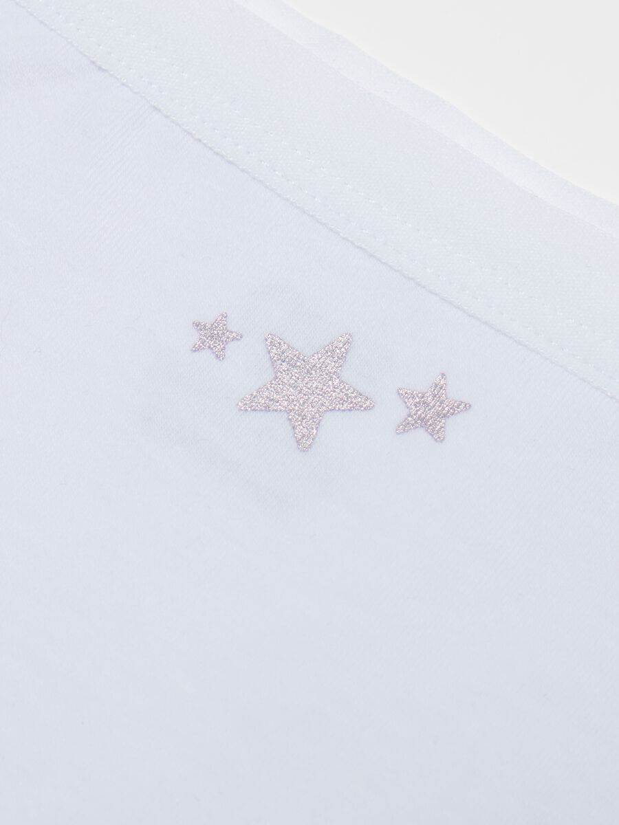 Organic cotton briefs with stars print_2