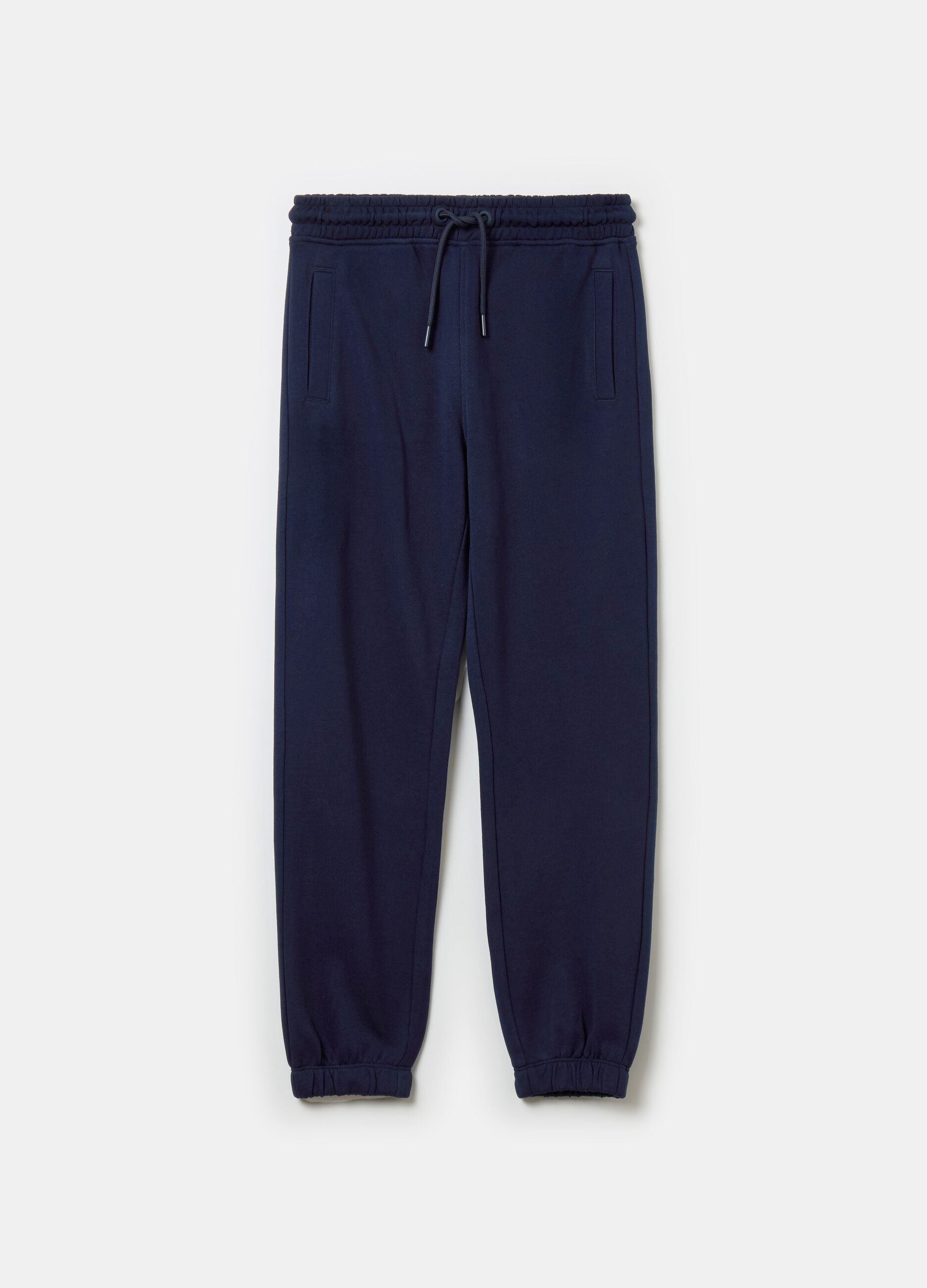 Essential joggers in organic cotton with drawstring