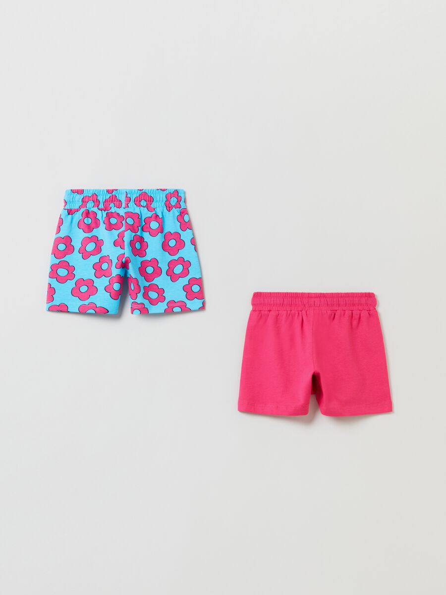 Two-pack cotton shorts with drawstring_1