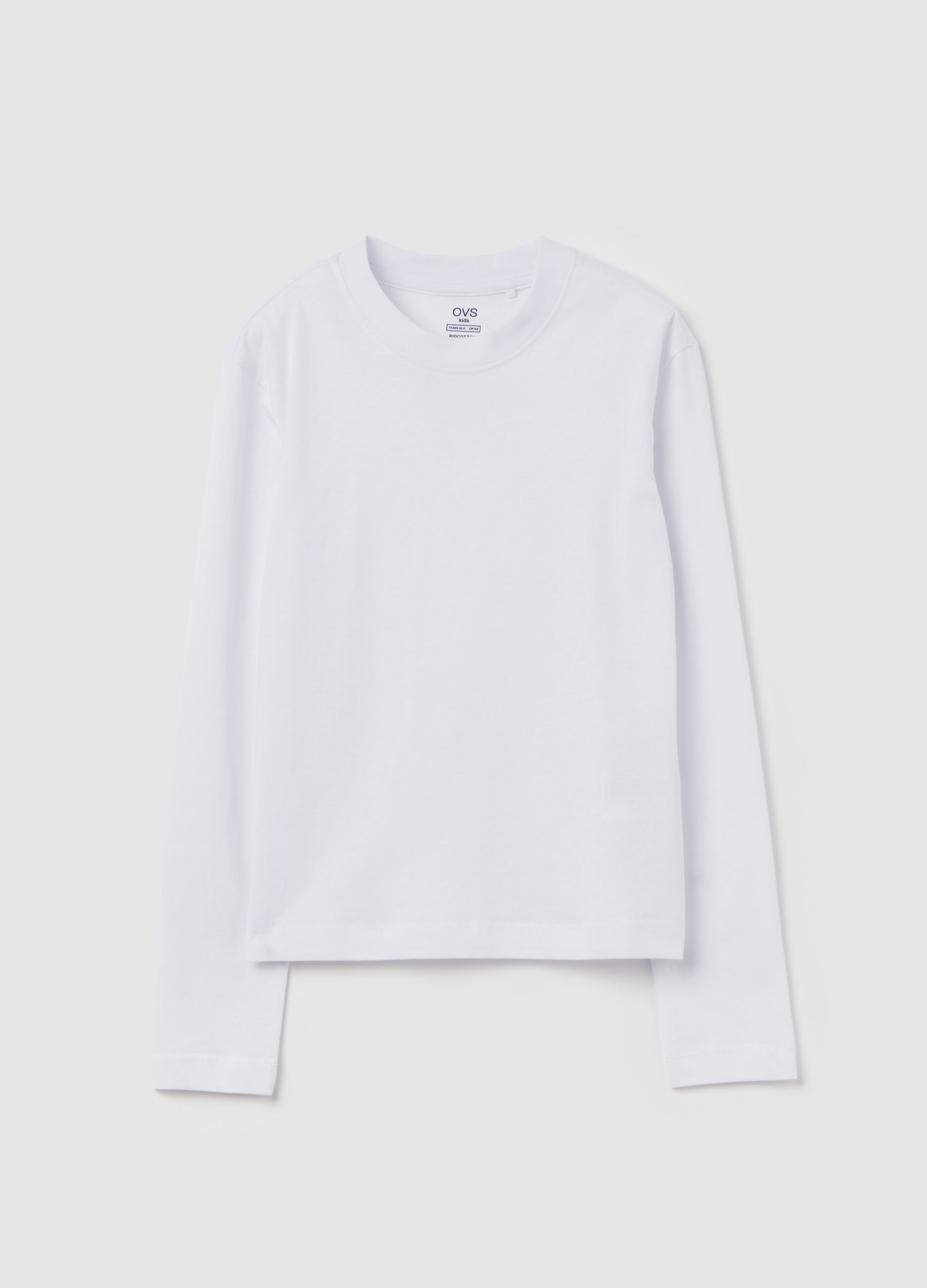 Organic cotton T-shirt with long sleeves