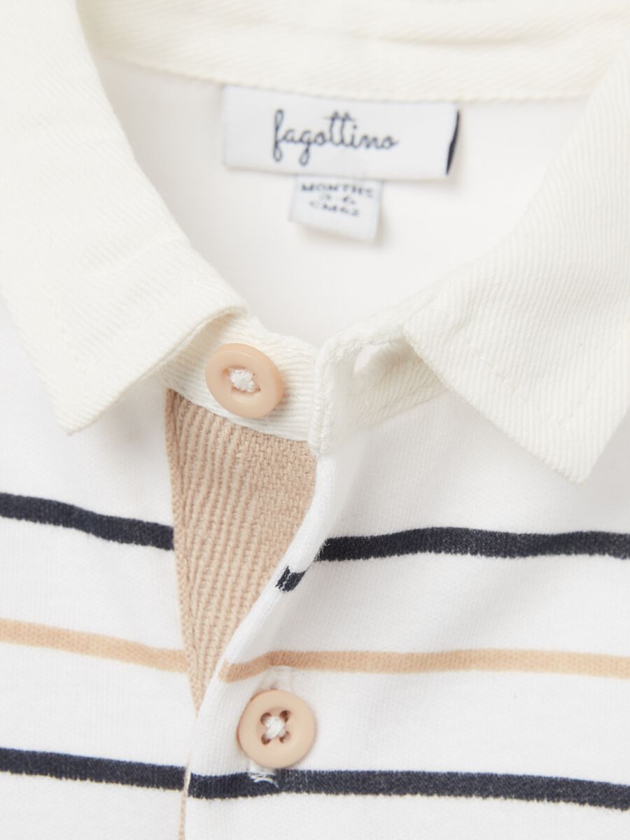 Striped polo shirt in organic cotton_3