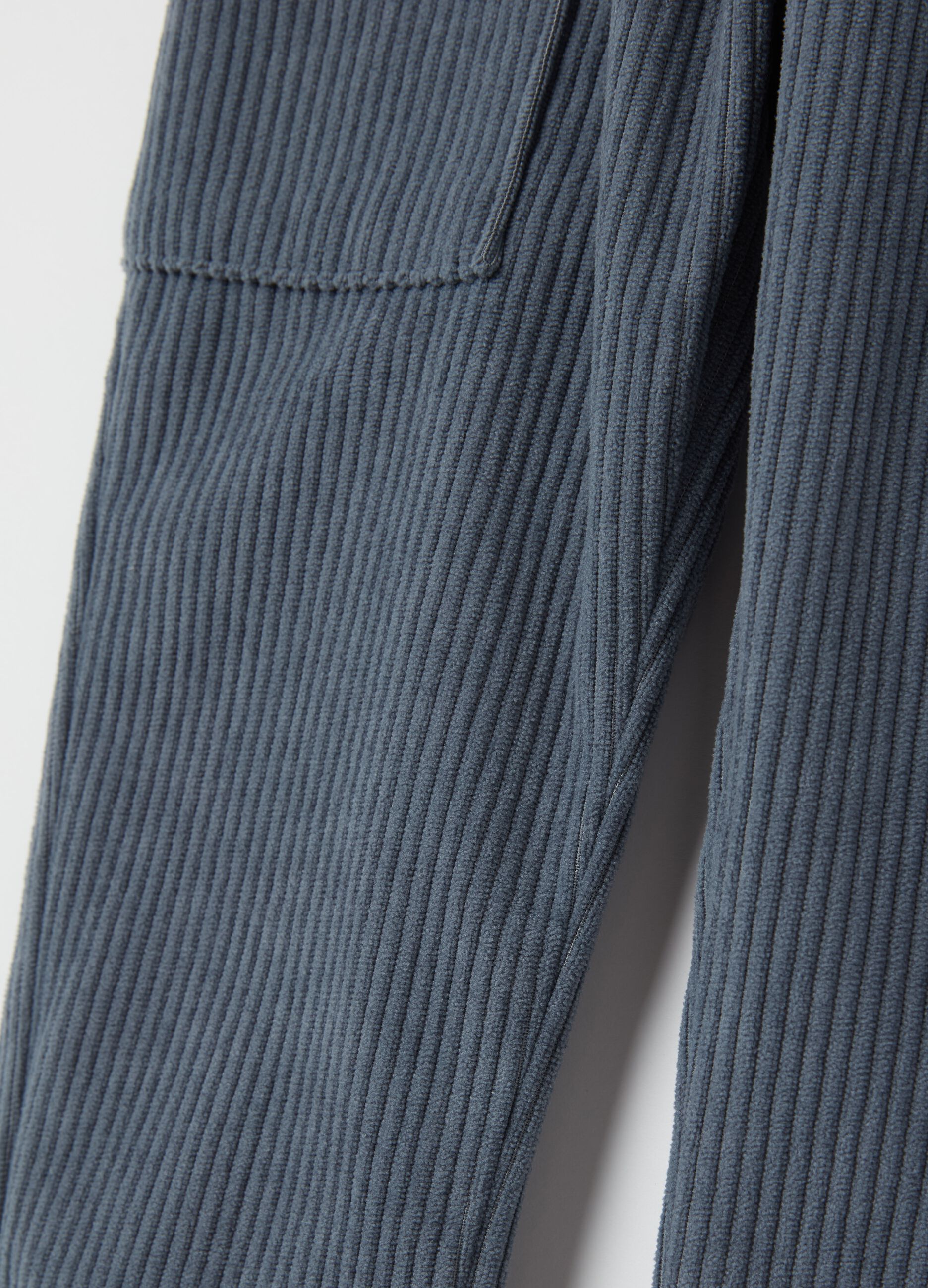 Corduroy jogger trousers with pockets