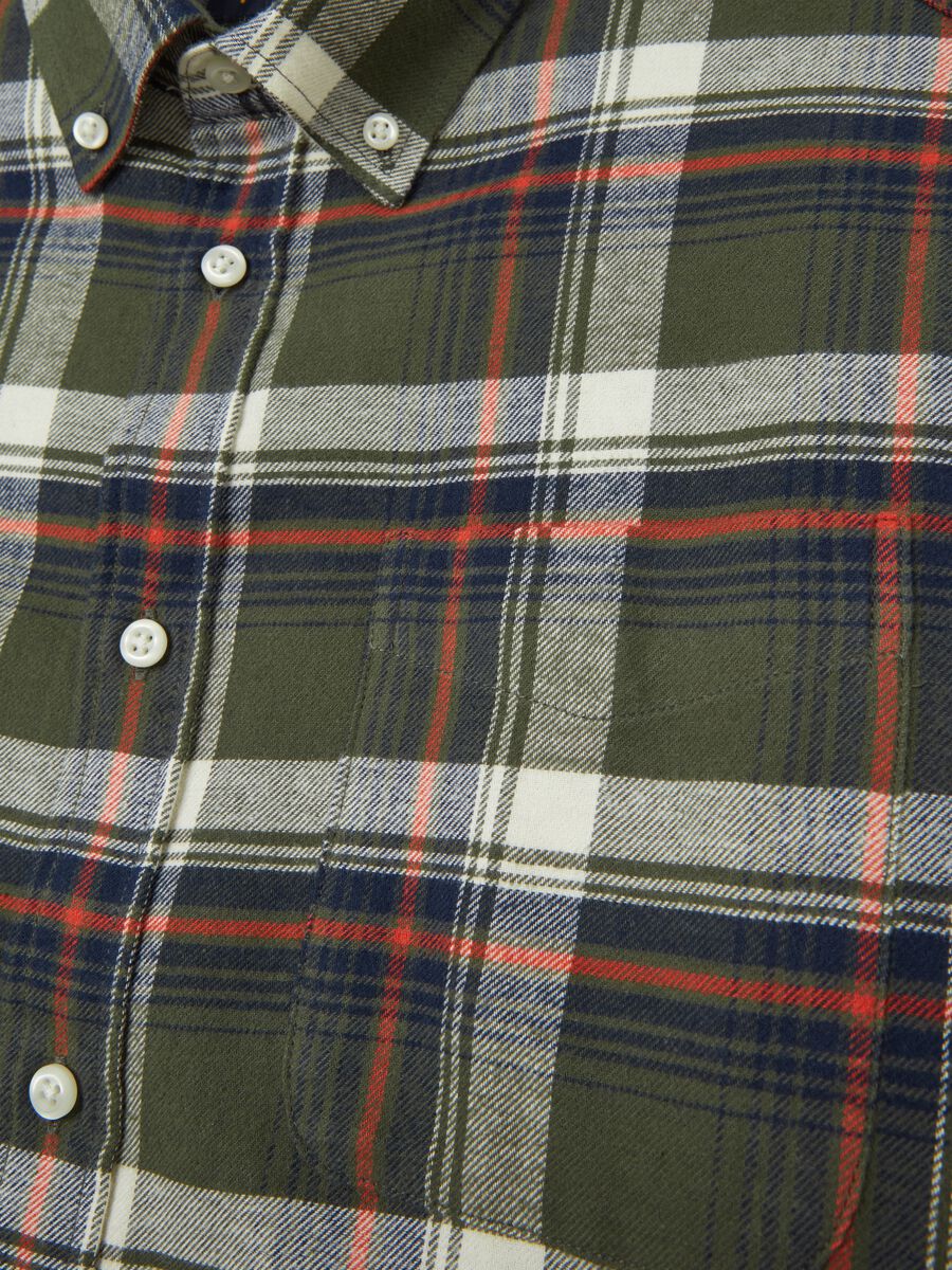 Flannel shirt with check pattern_5