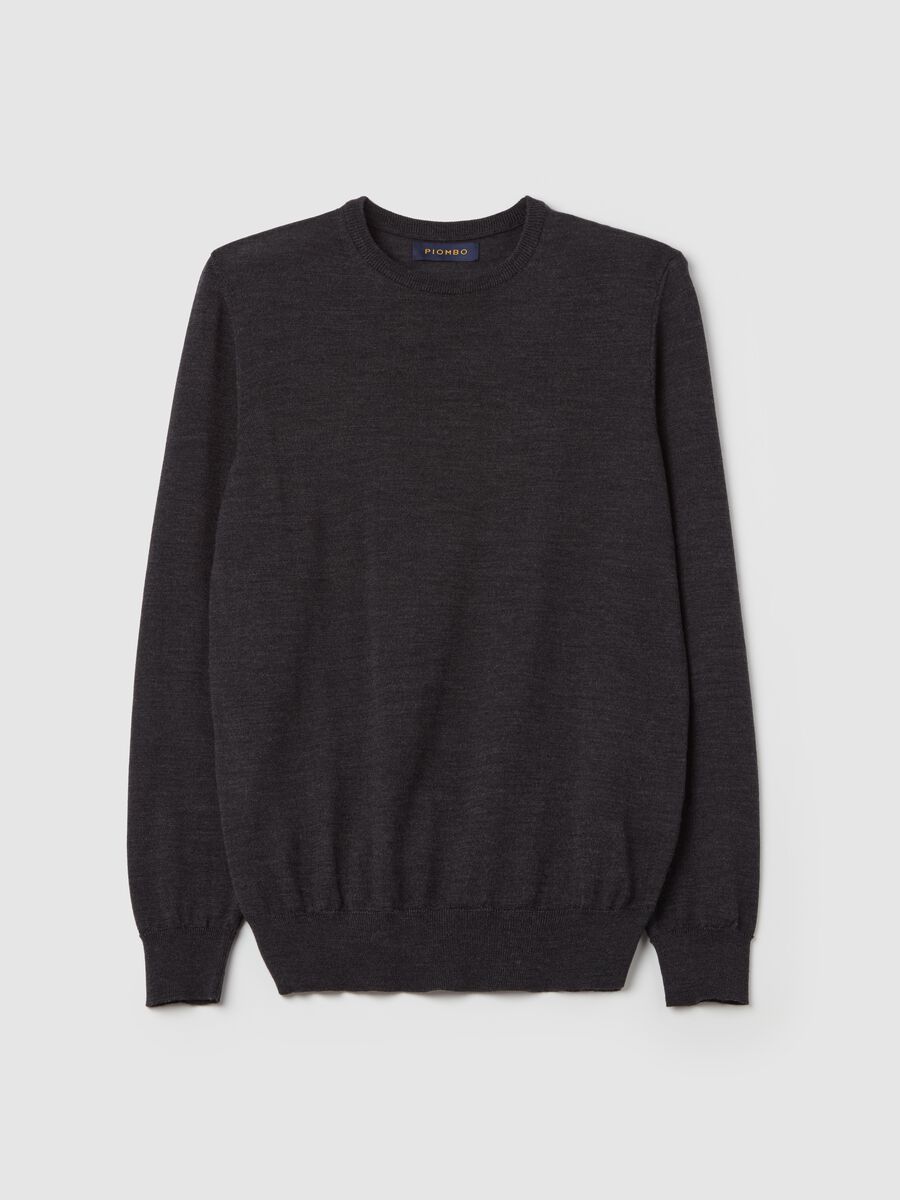 Merino wool pullover with round neck_4