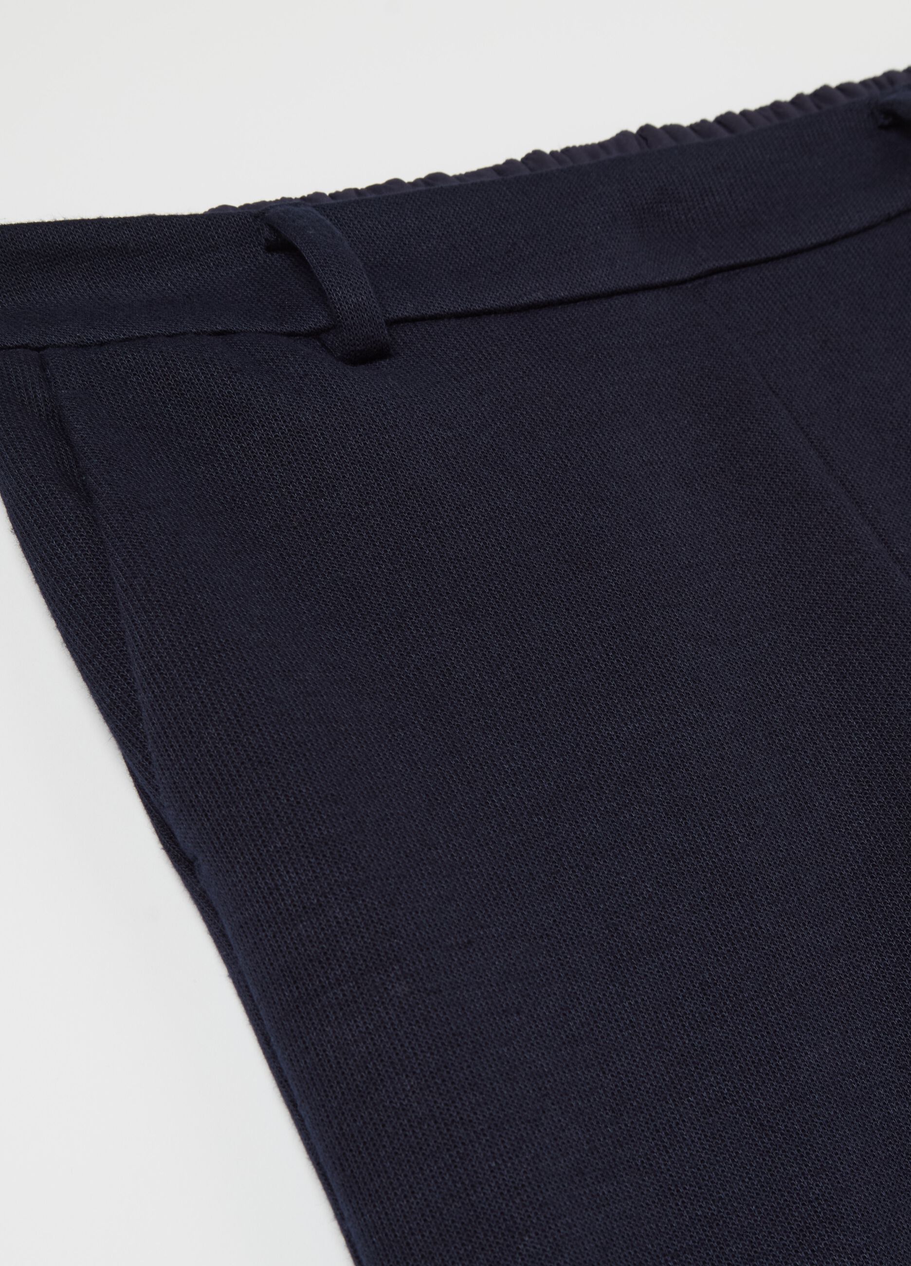 Relaxed-fit knit trousers