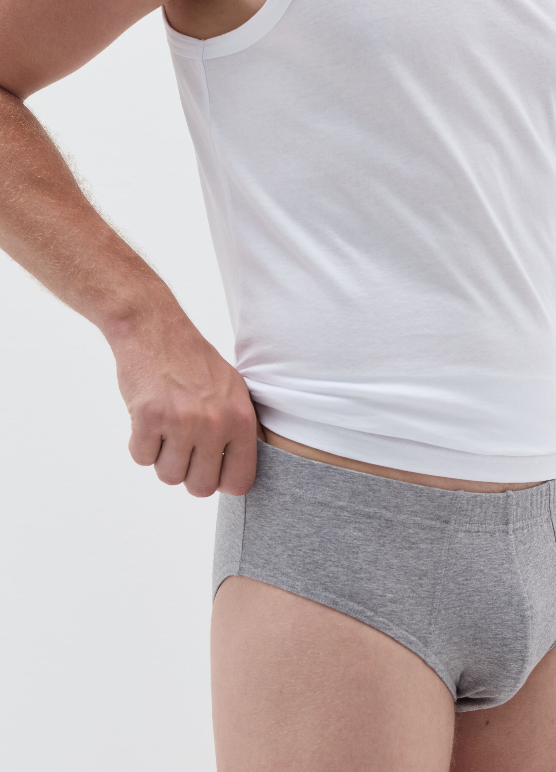 Three-pack briefs in stretch organic cotton