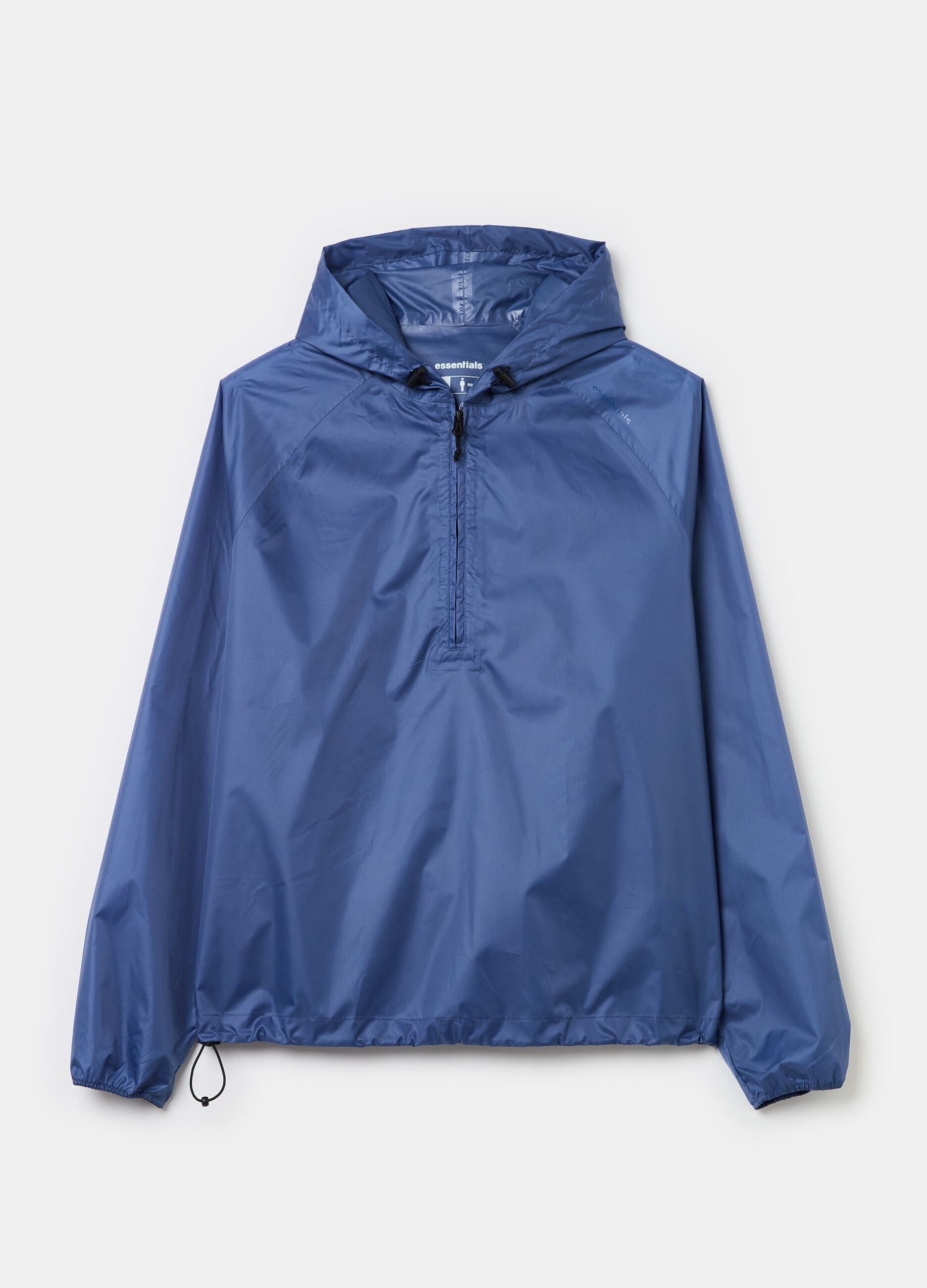 Essential waterproof half-zip jacket