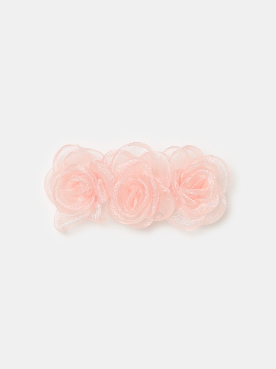 Hair clip with flowers_0