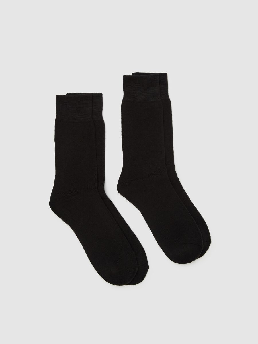 Two-pair pack short solid colour socks_0