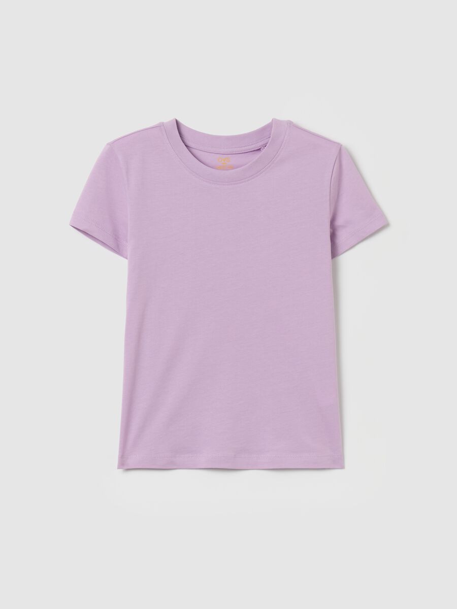 Solid colour T-shirt in organic cotton_3