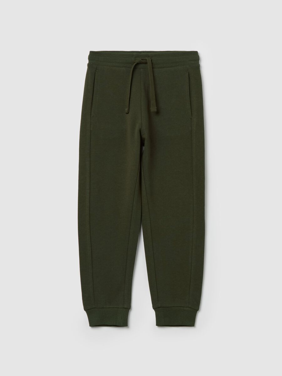 Plush joggers with drawstring_0