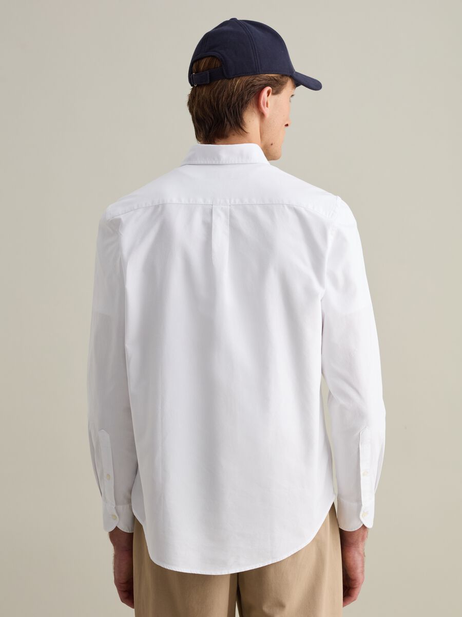 Oxford cotton shirt with button-down collar_4