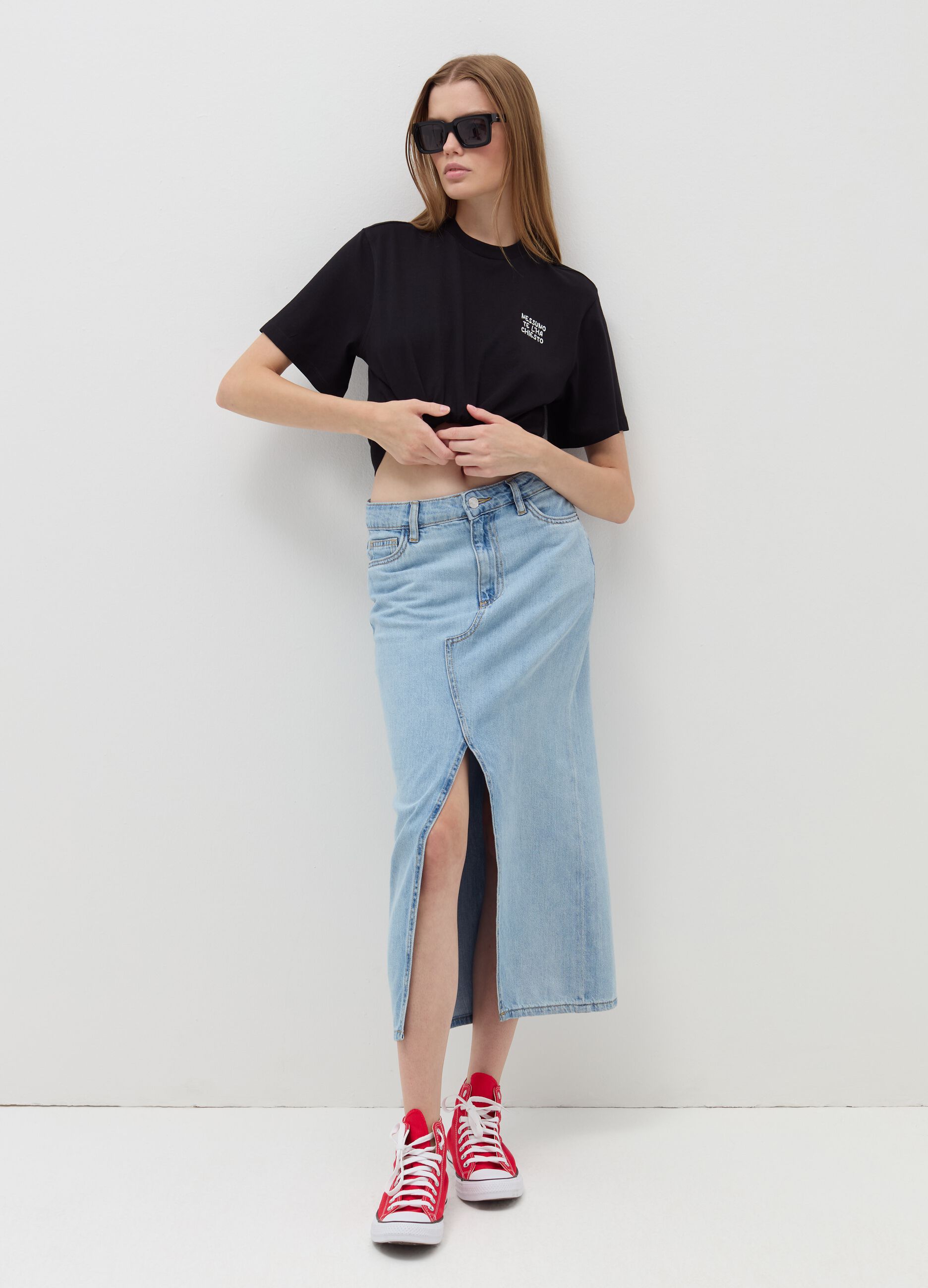 Relaxed-fit T-shirt in cotton