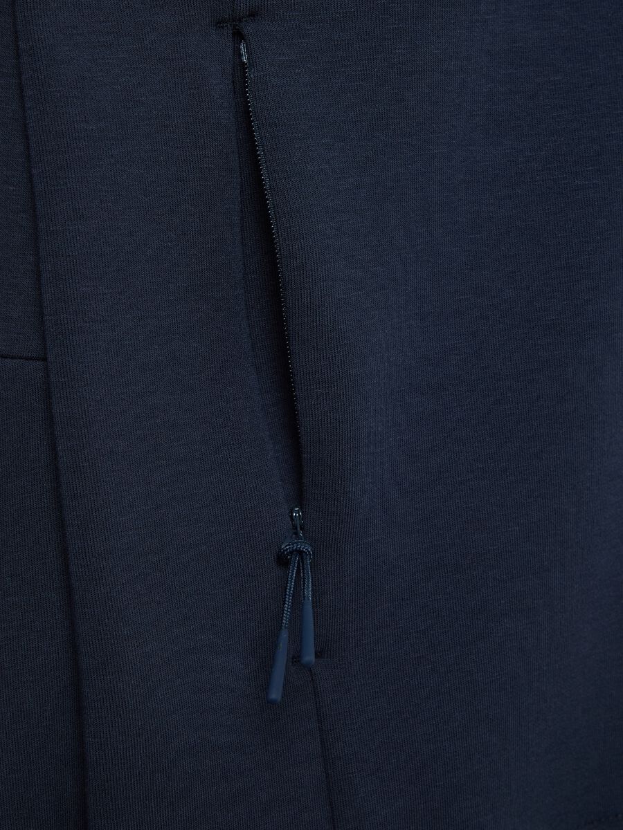 Tech full-zip sweatshirt in technical fabric_5