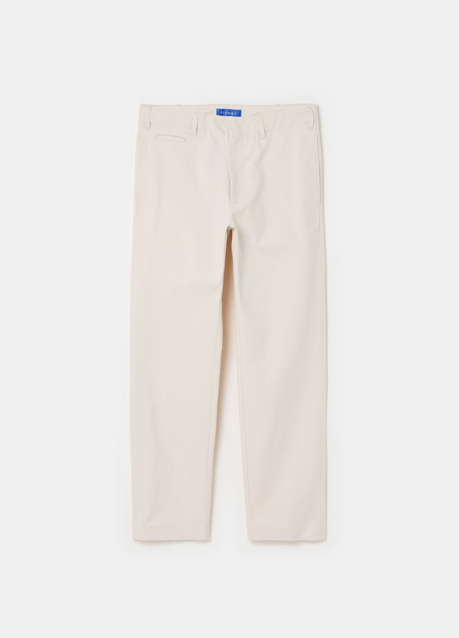 Selection straight-fit trousers in cotton