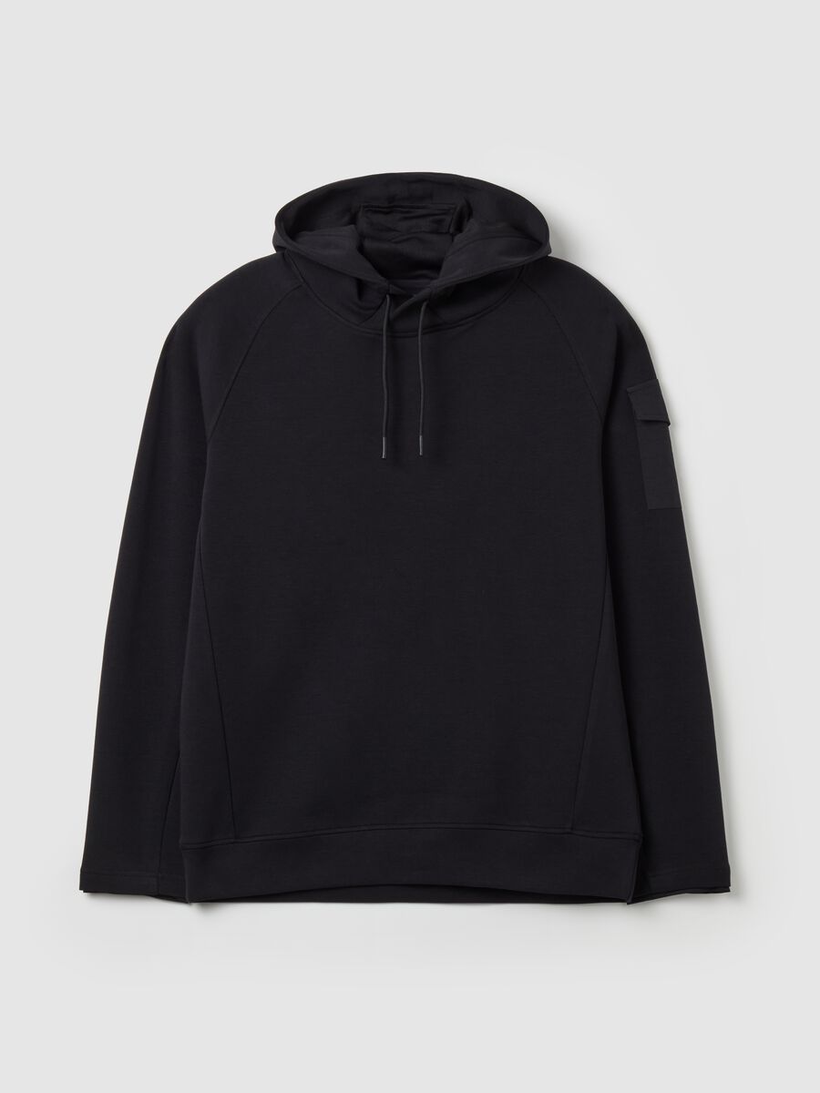 Tech sweatshirt with hood_4