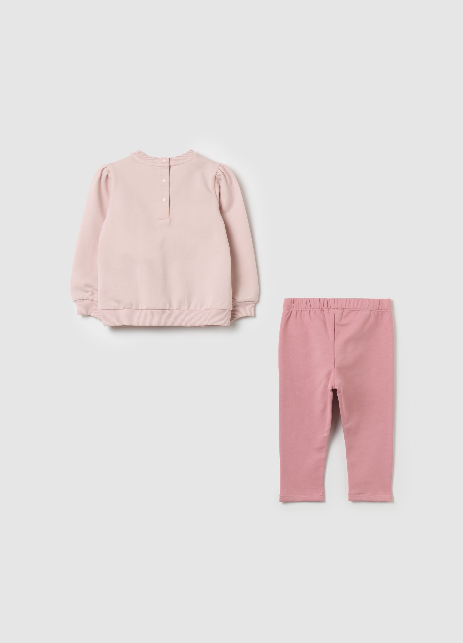 Organic cotton jogging set with Bambi print