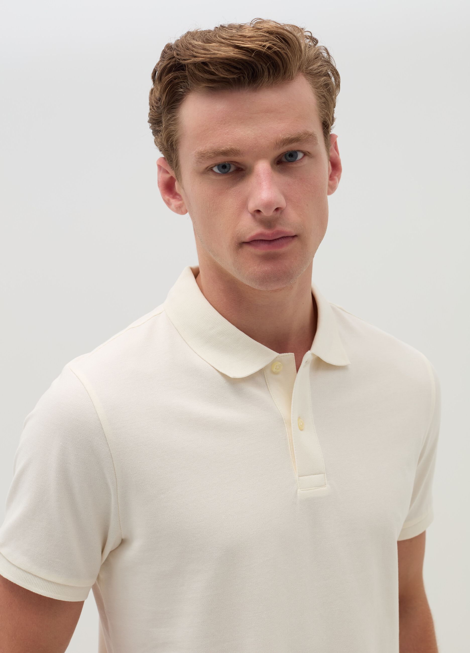 Cotton pique polo shirt