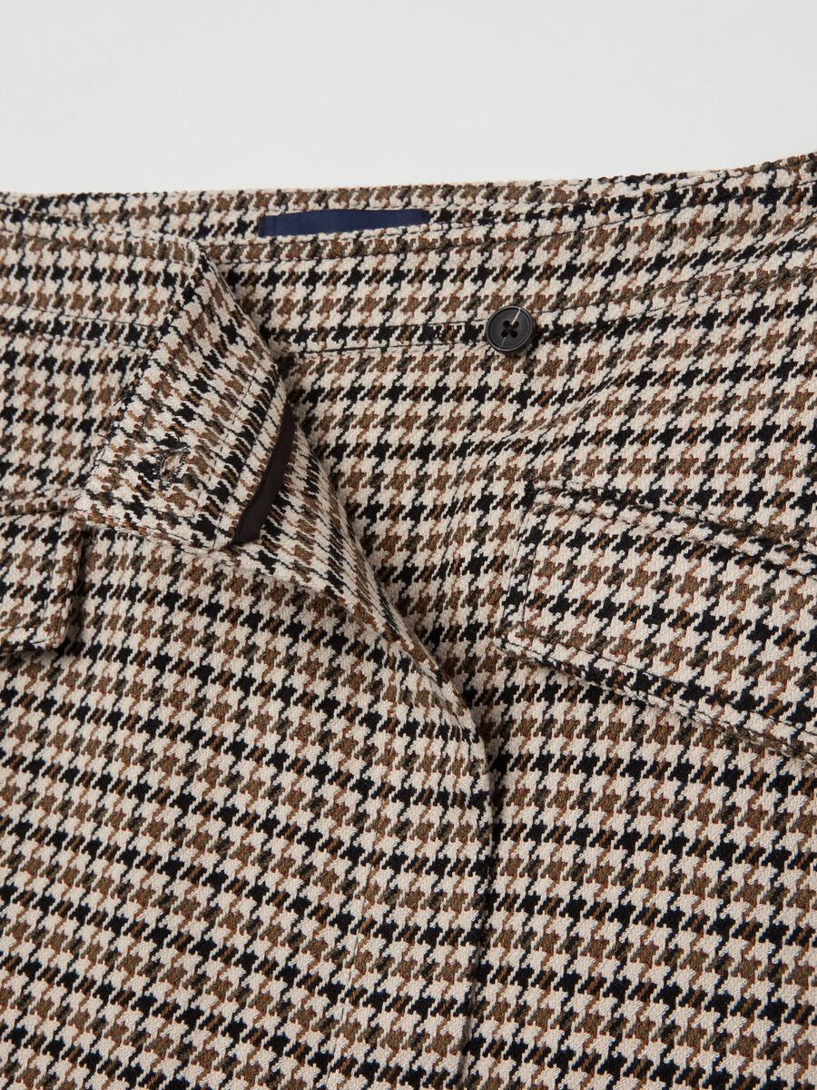 Wraparound houndstooth miniskirt_5