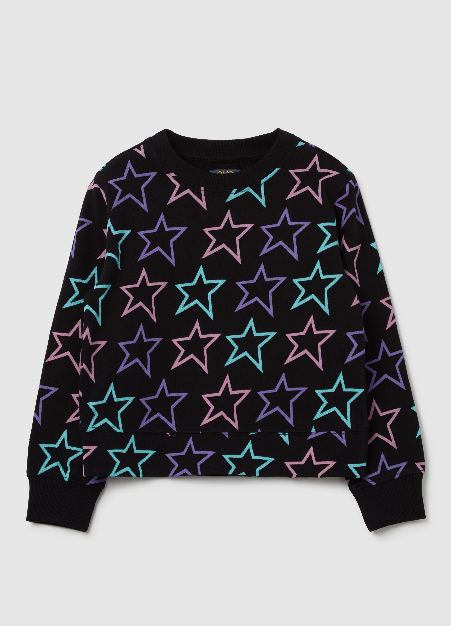 French terry sweatshirt with print