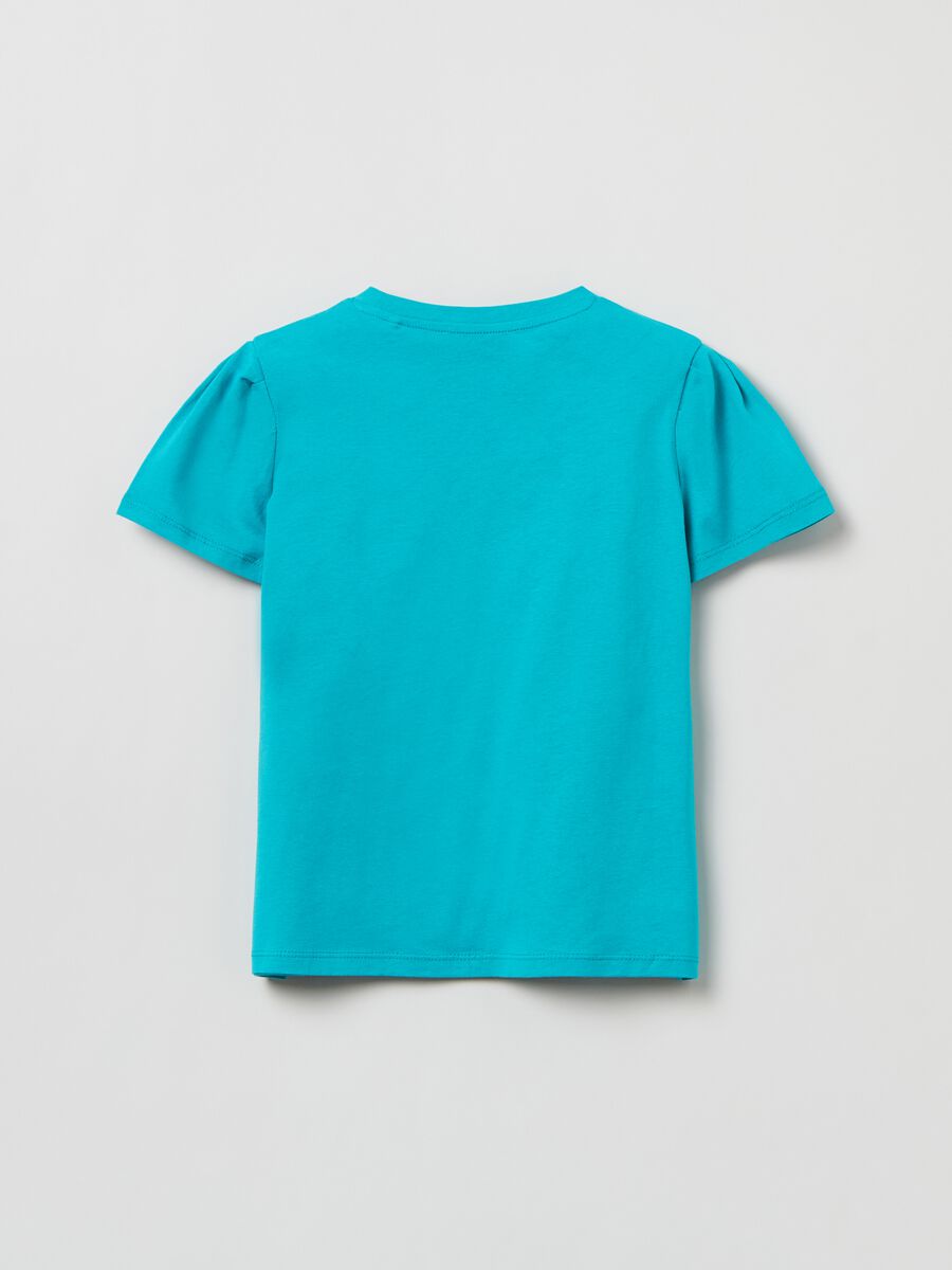 T-shirt in cotone con maniche a palloncino_1