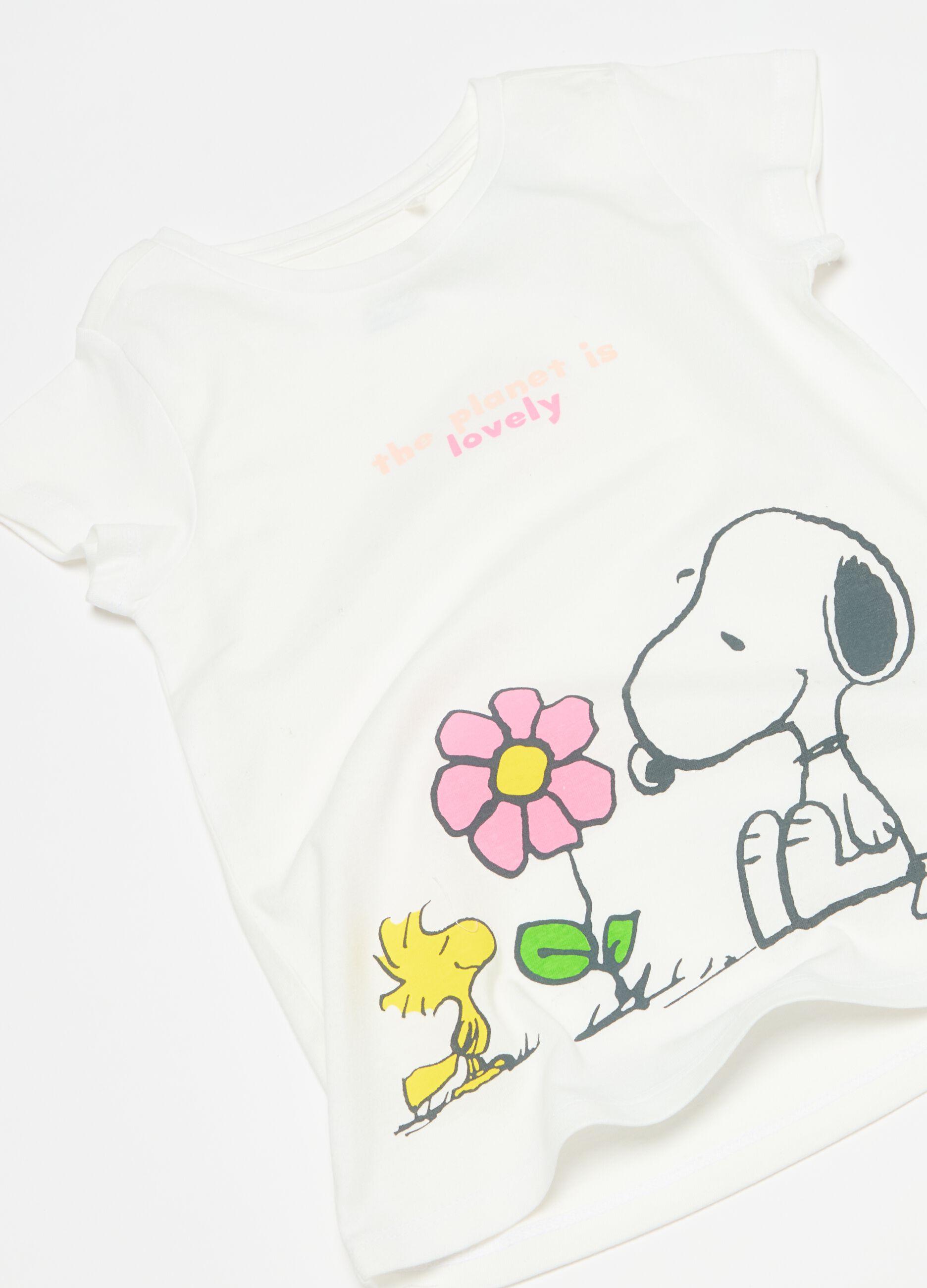 Organic cotton pyjamas with Snoopy print