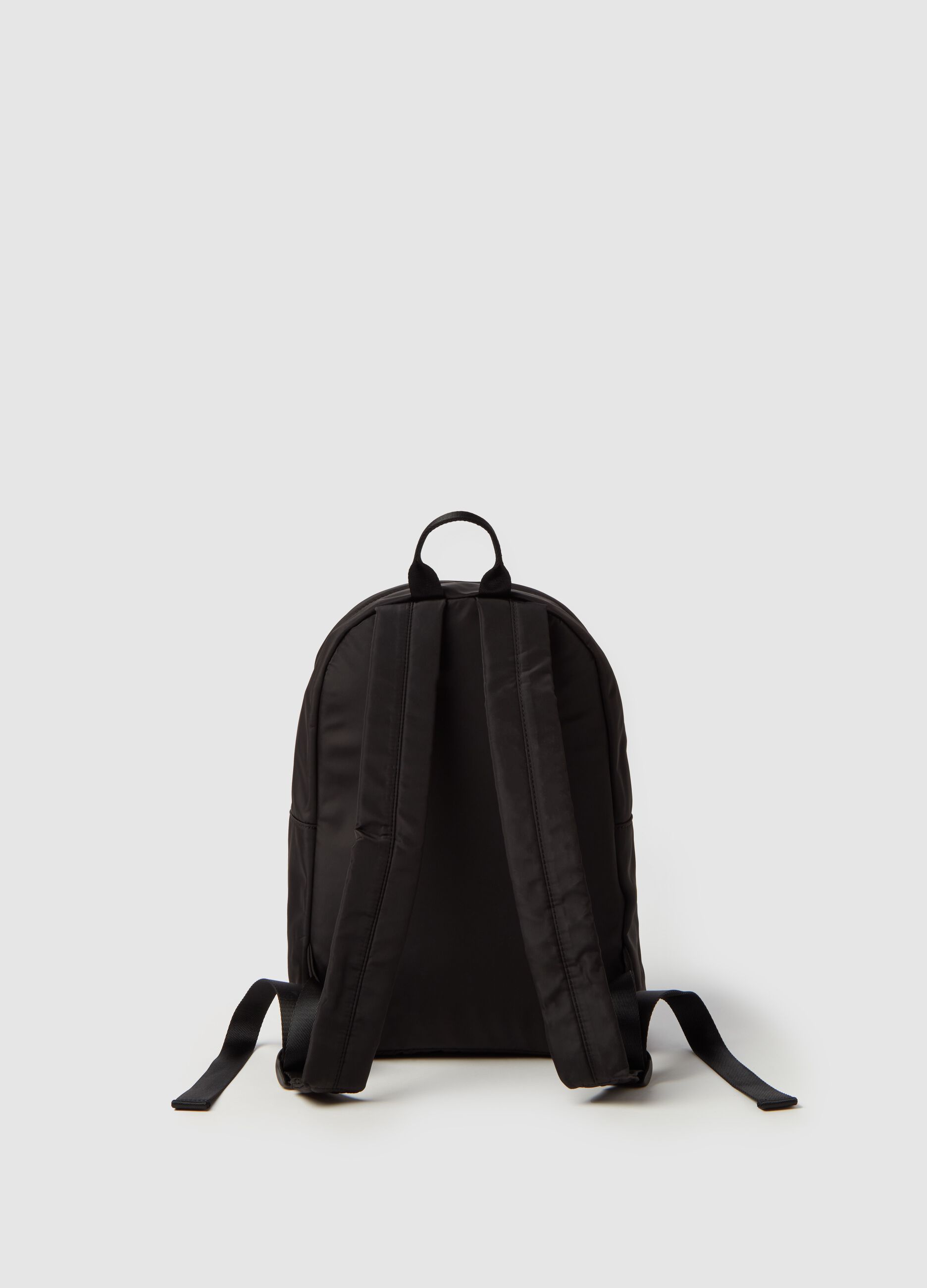 Nylon backpack with pocket