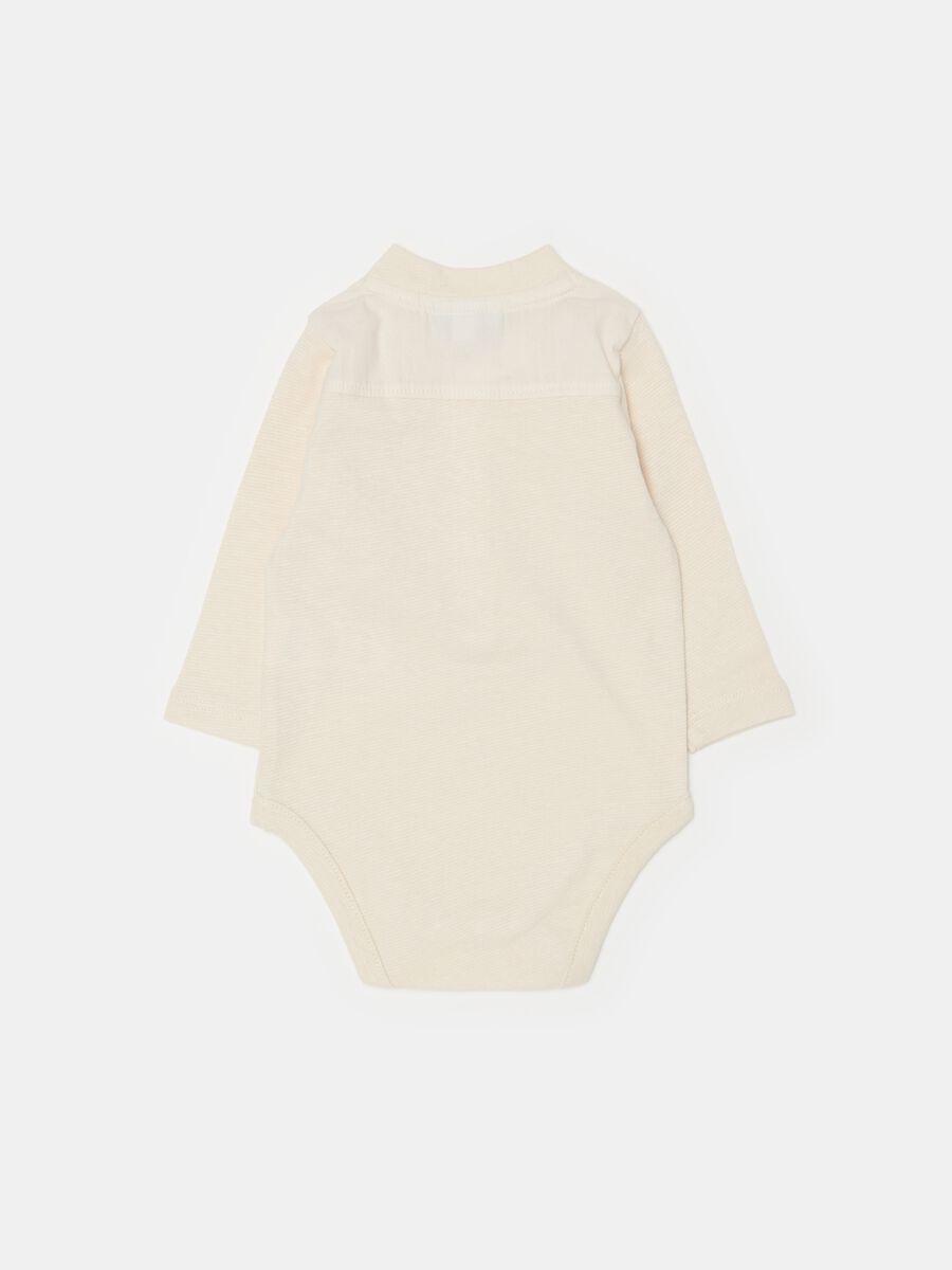 Long-sleeved bodysuit in organic cotton_1