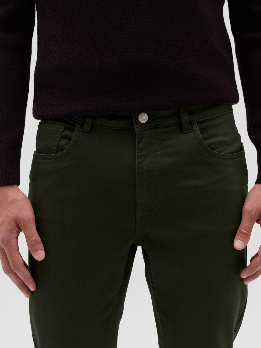 Five-pocket slim-fit trousers_3