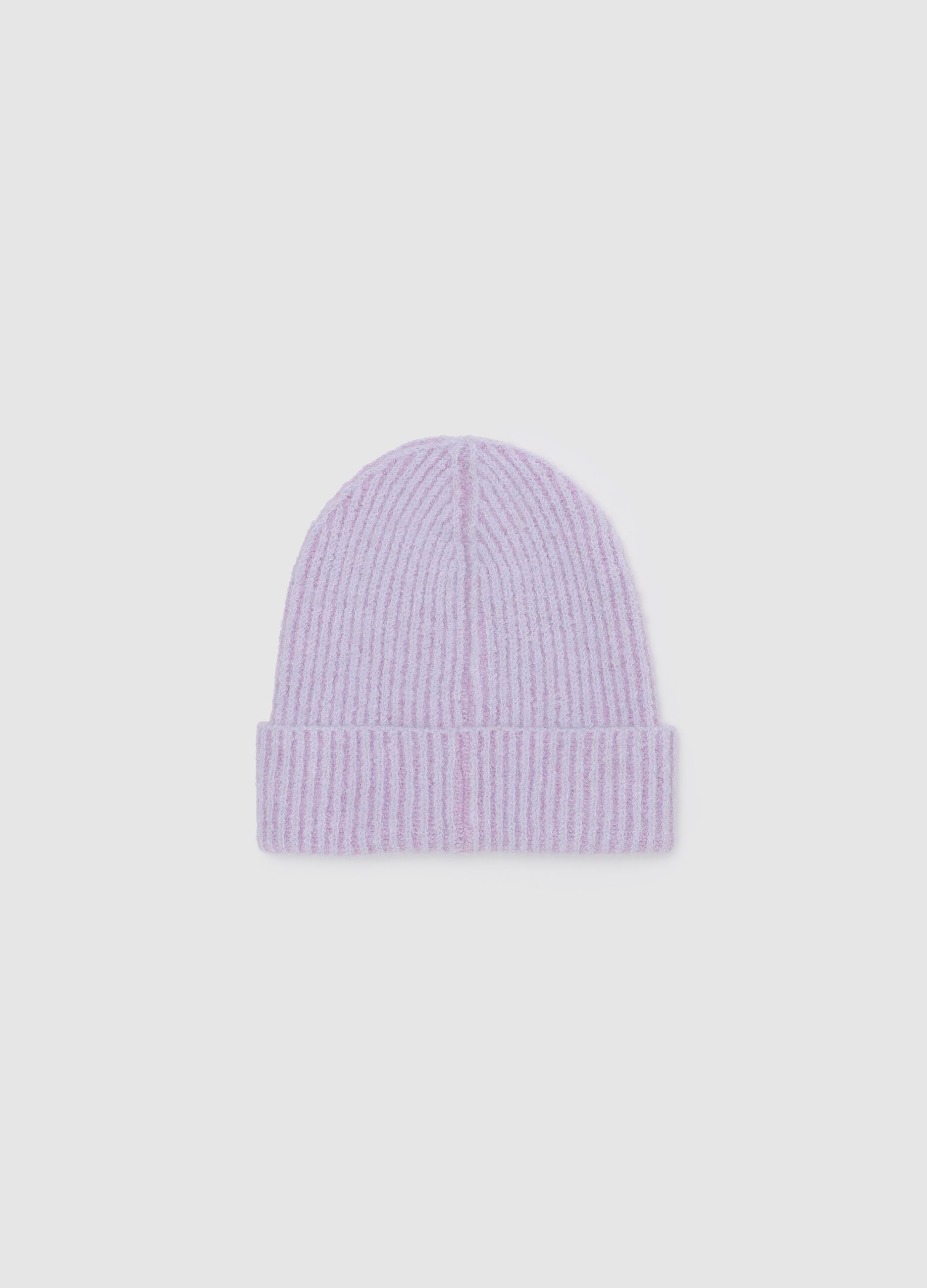 Essential hat in two-tone ribbing