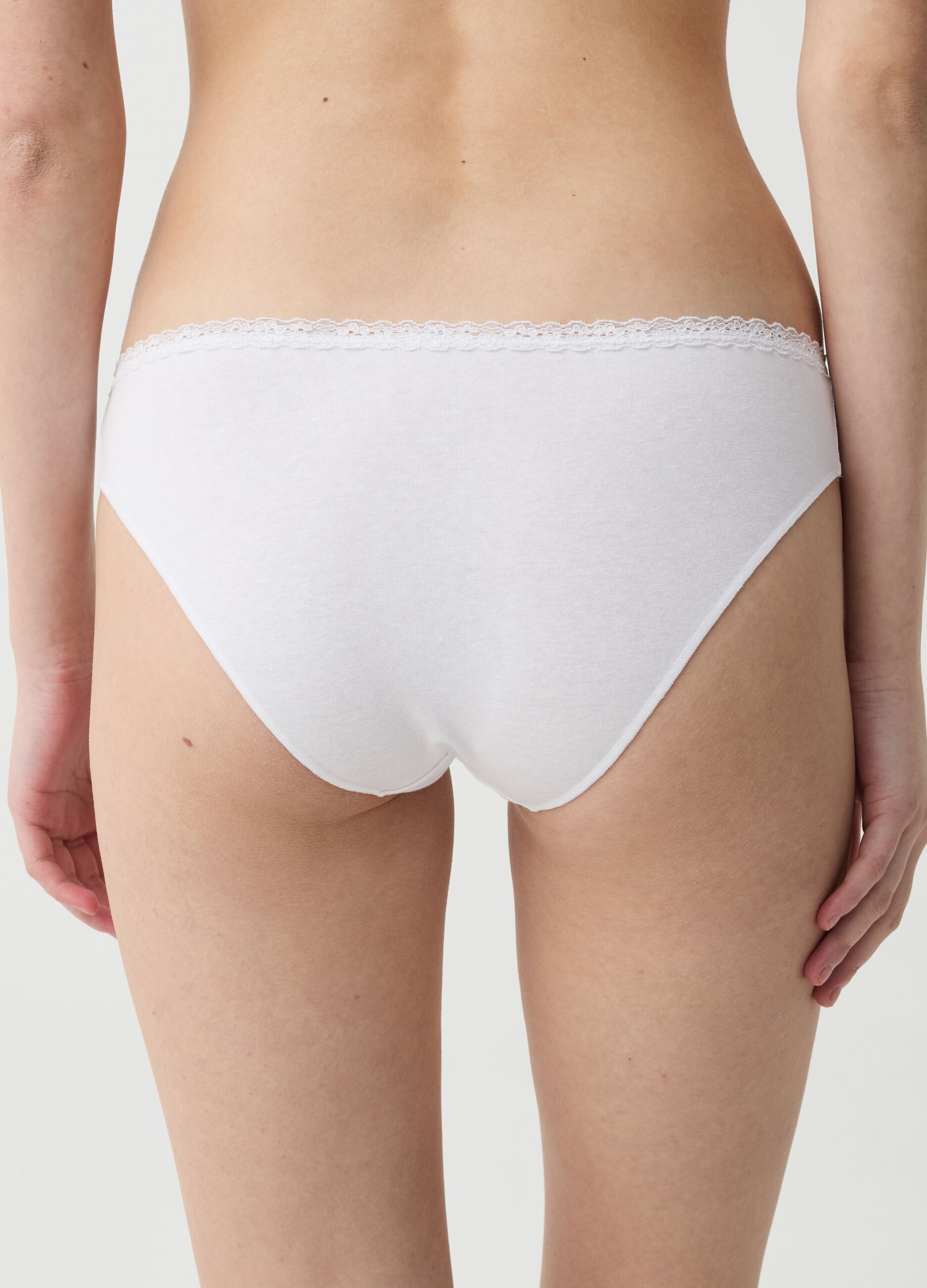 Two-pack stretch organic cotton briefs with pattern