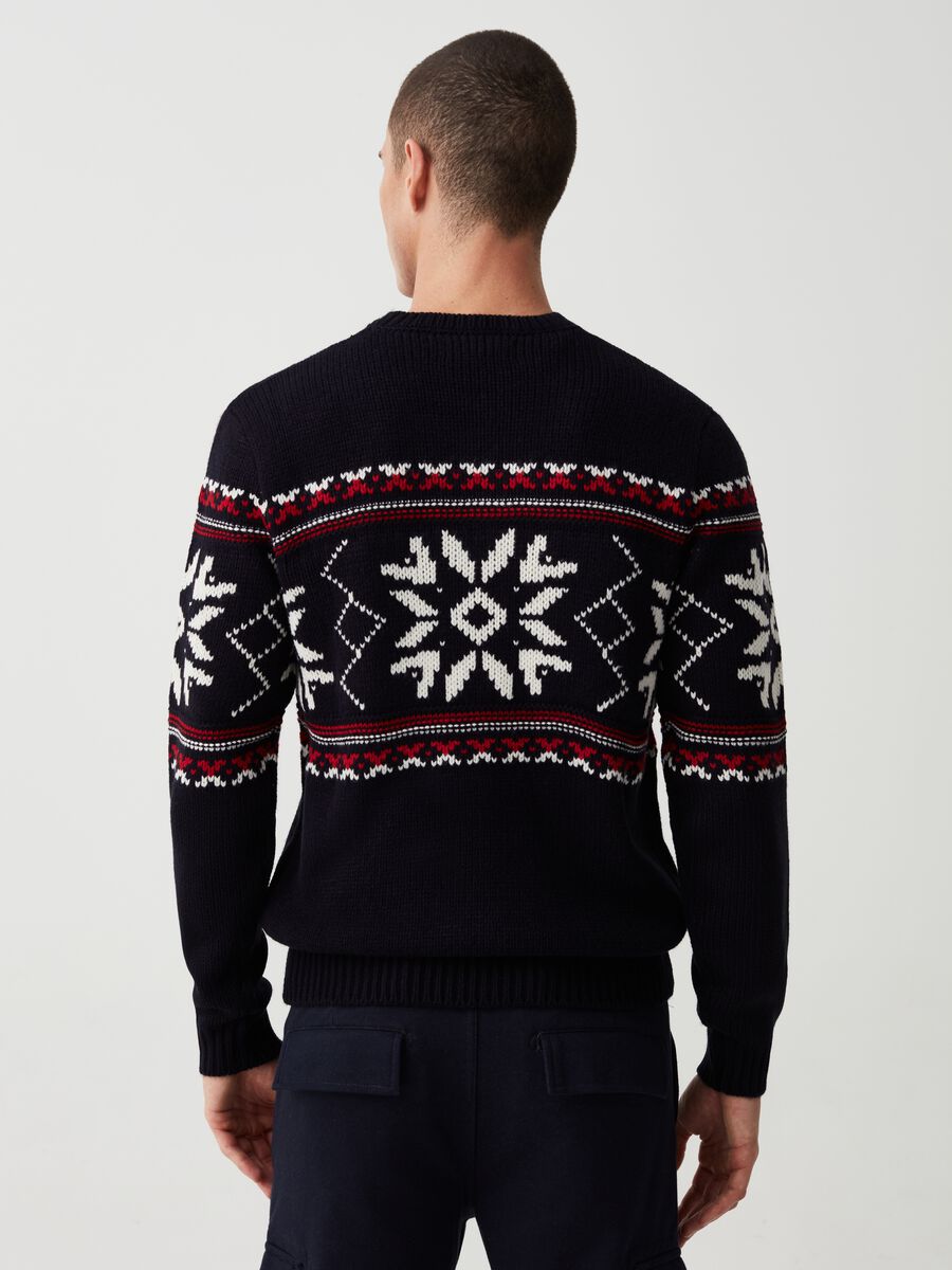 Pullover with Norwegian jacquard design_2