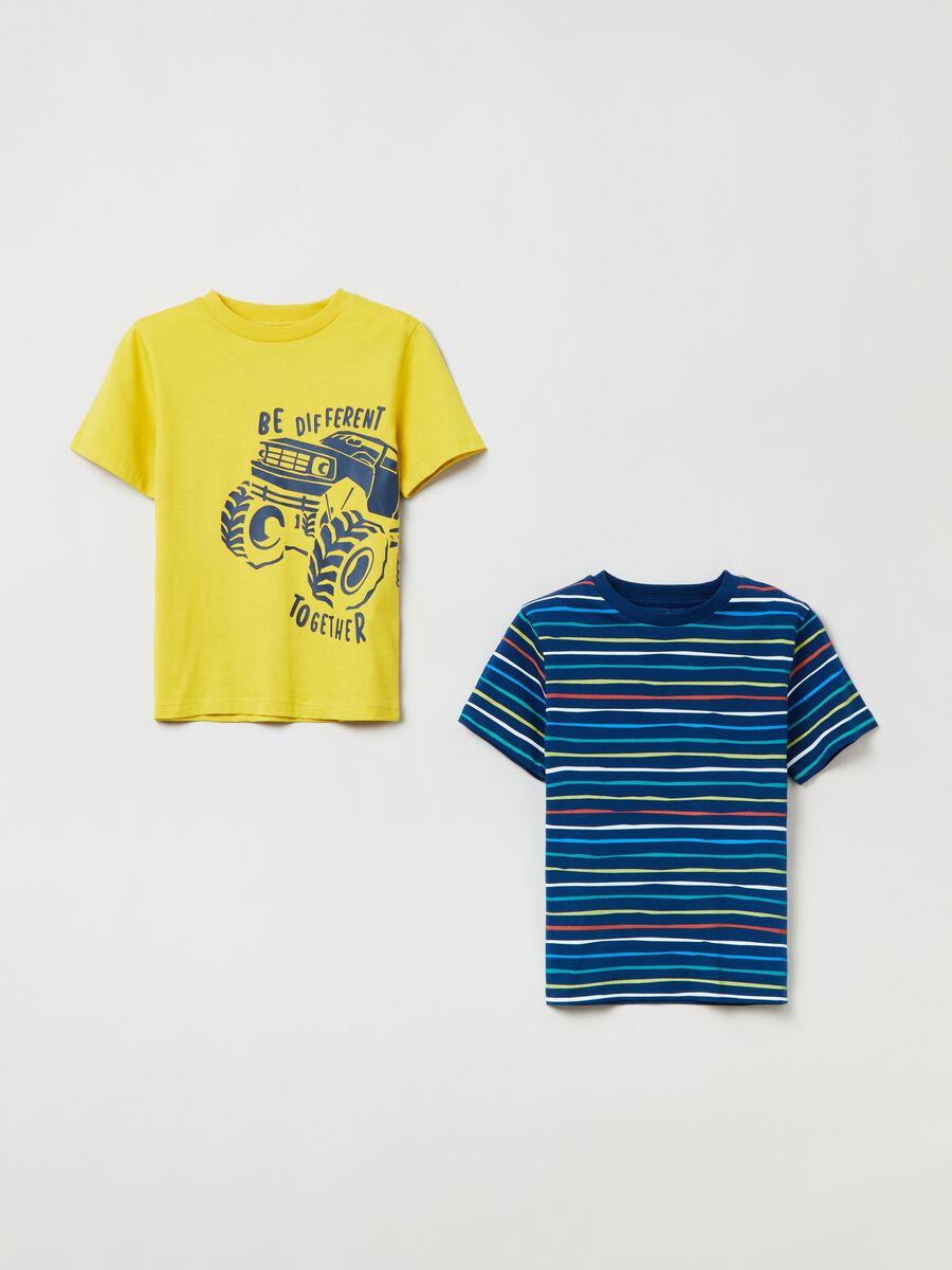 Two-pack T-shirts in cotton with print_0