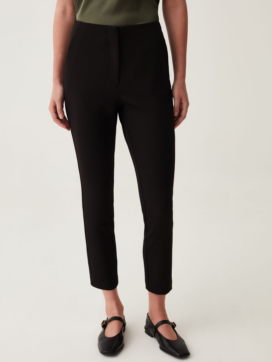 Stretch cigarette trousers_1