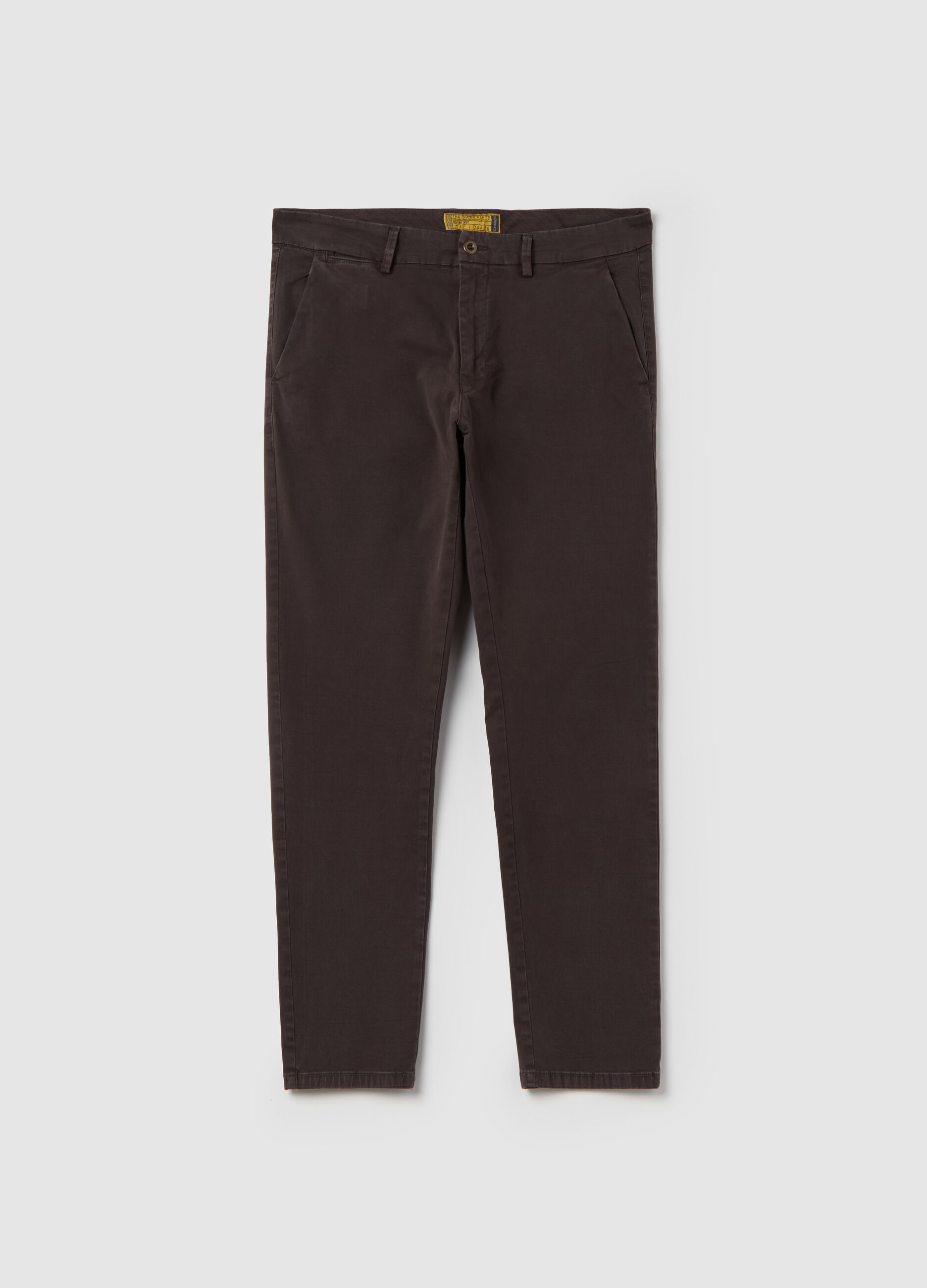 Pantalone chino slim fit in cotone stretch