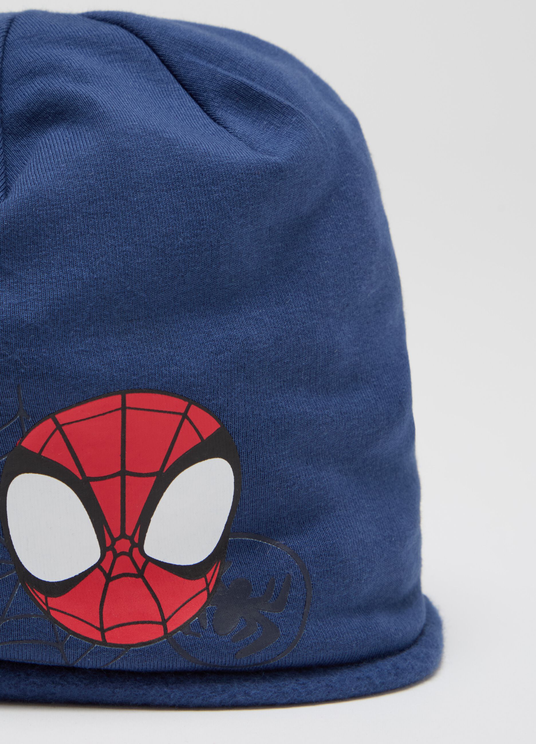 Berretto in cotone bio stampa Spider-Man