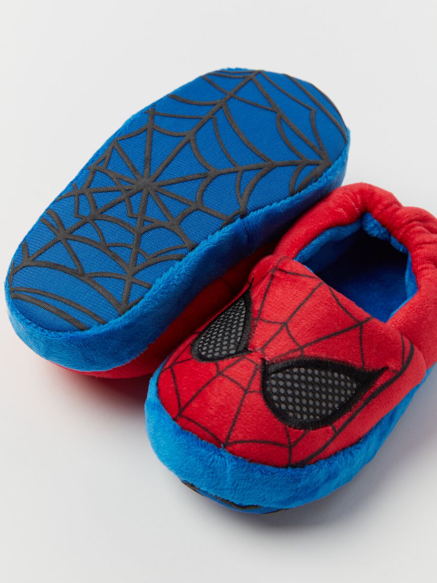 Velour slippers with Spider-Man print_1