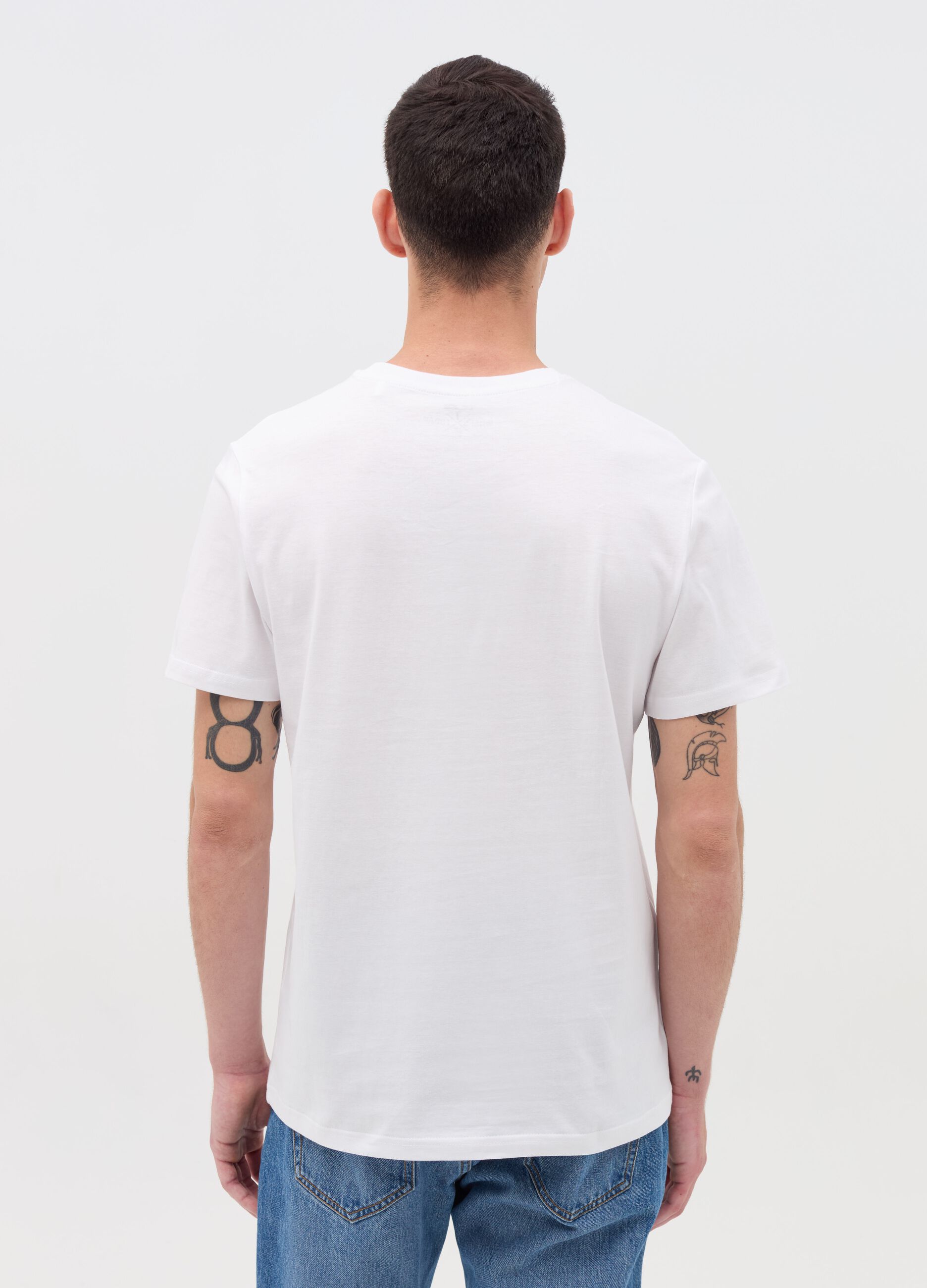 Cotton T-shirt with "No More Ctrl” print