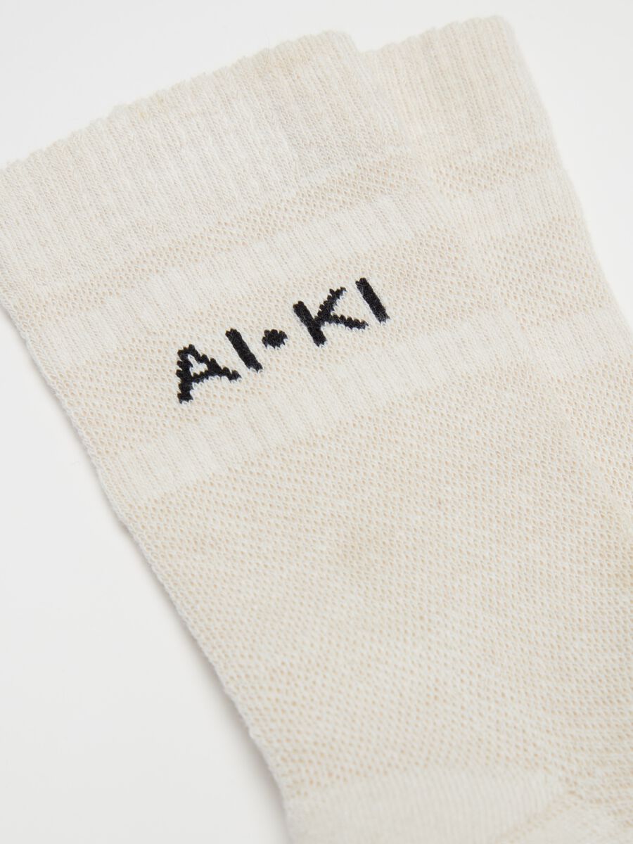 Two-pair pack midi socks with logo_1